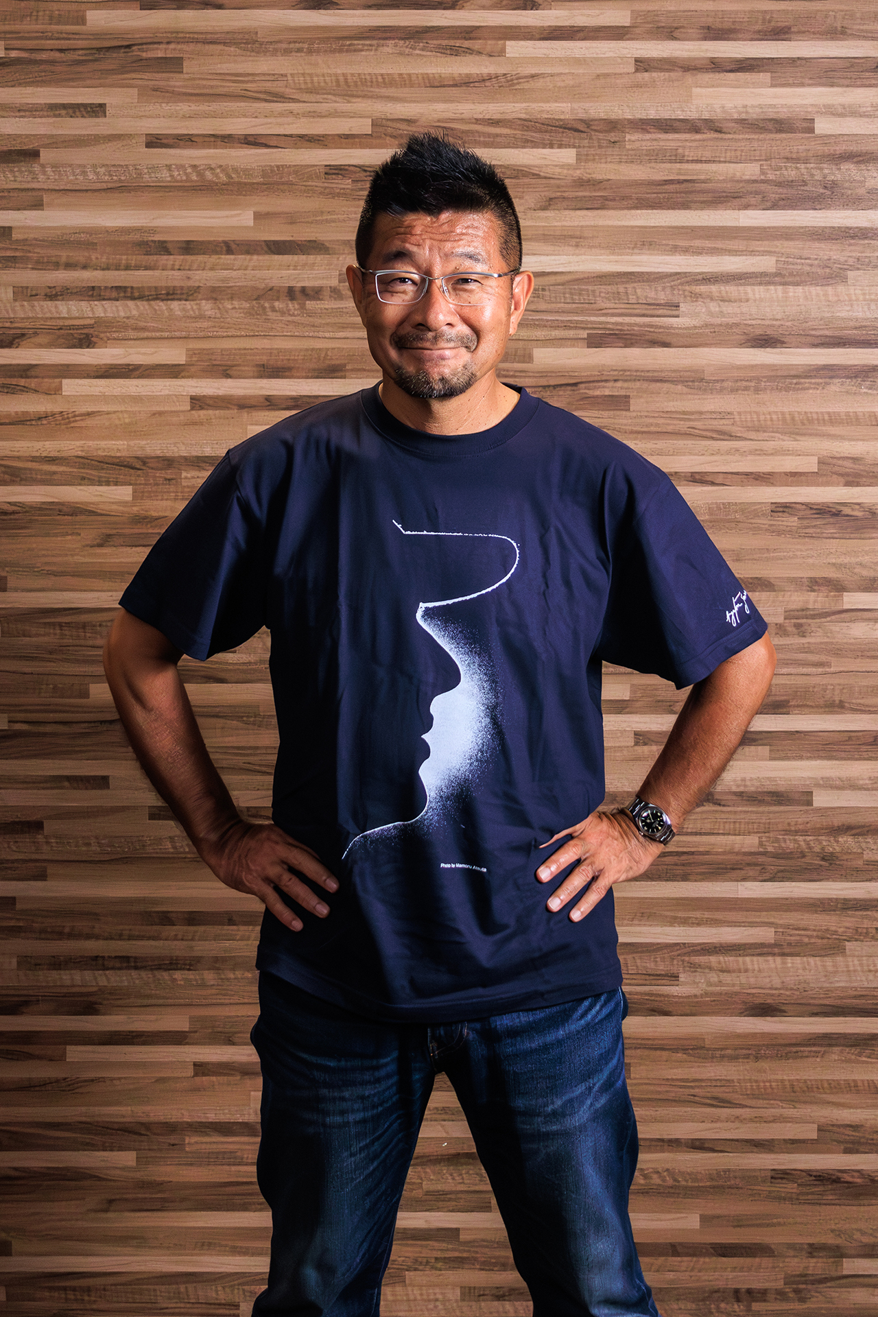 身長173cm（？）着用サイズ：L（モデル：熱田護）