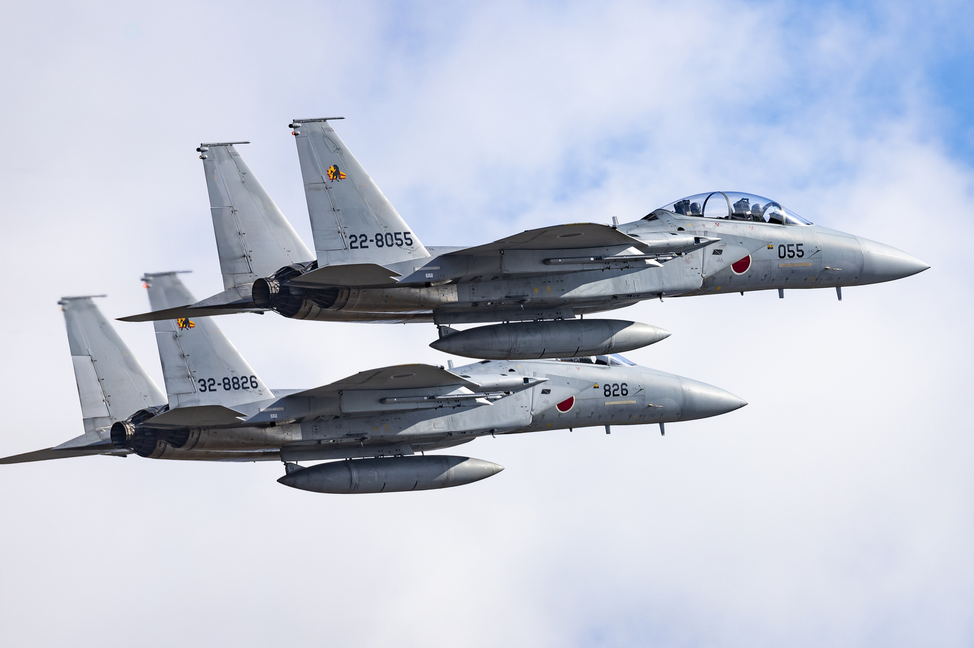 F-15戦闘機（撮影：2019年-芦屋基地航空祭）<br>キヤノン EOS 6D Mark II／EF100-400mm f/4.5-5.6L IS II USM／400mm／絞り優先AE（1/1,250秒、F6.3）／ISO 200