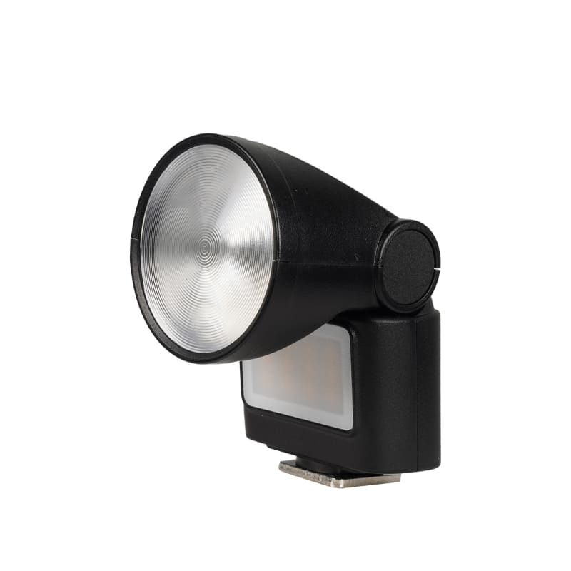 LEDライト付きの小型クリップオンストロボ「Phottix mini A
