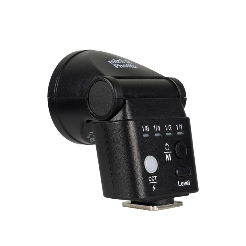 LEDライト付きの小型クリップオンストロボ「Phottix mini A