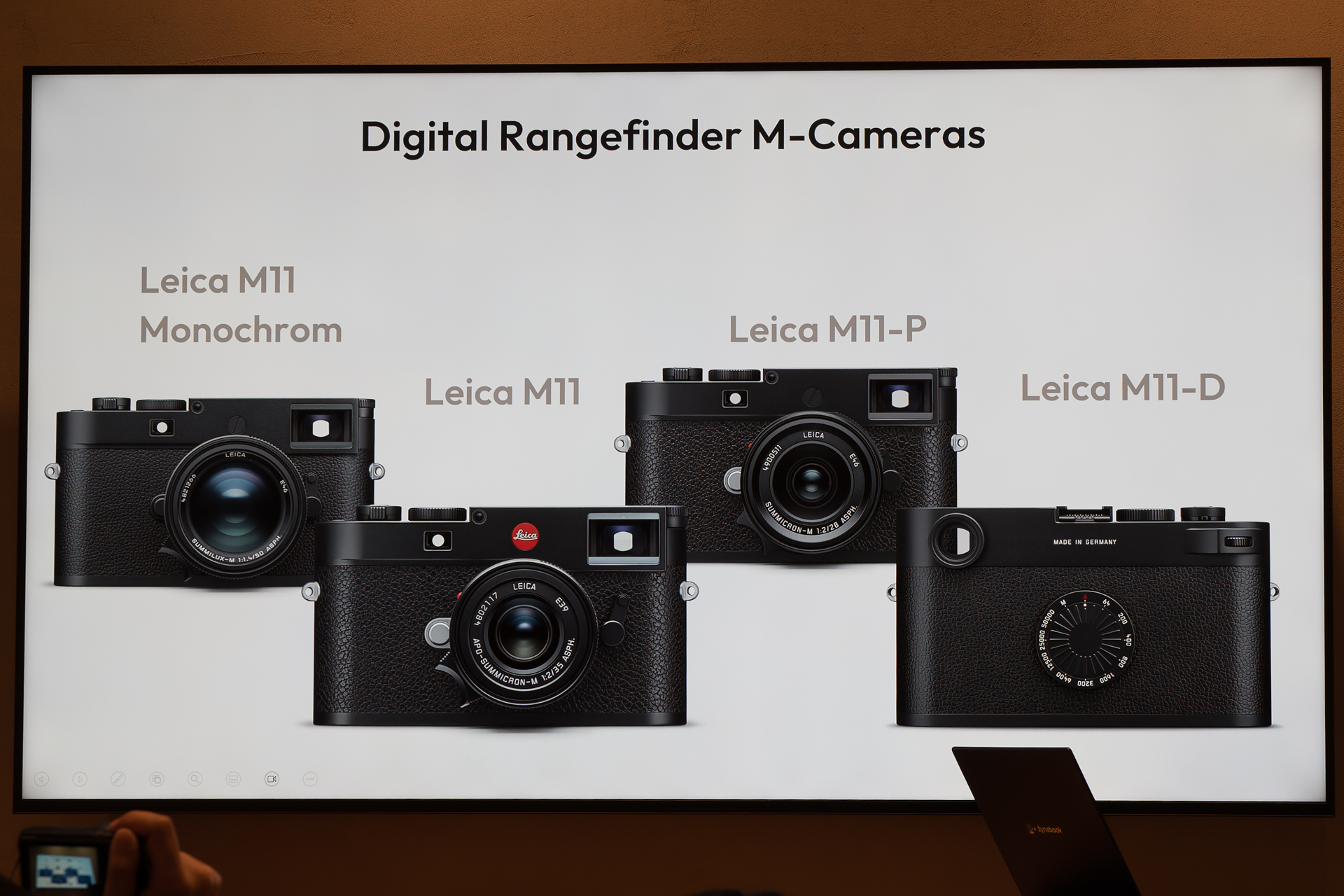 バリエーションが増えるライカM11シリーズ。モノクロ専用や背面モニター非搭載のモデルも揃う