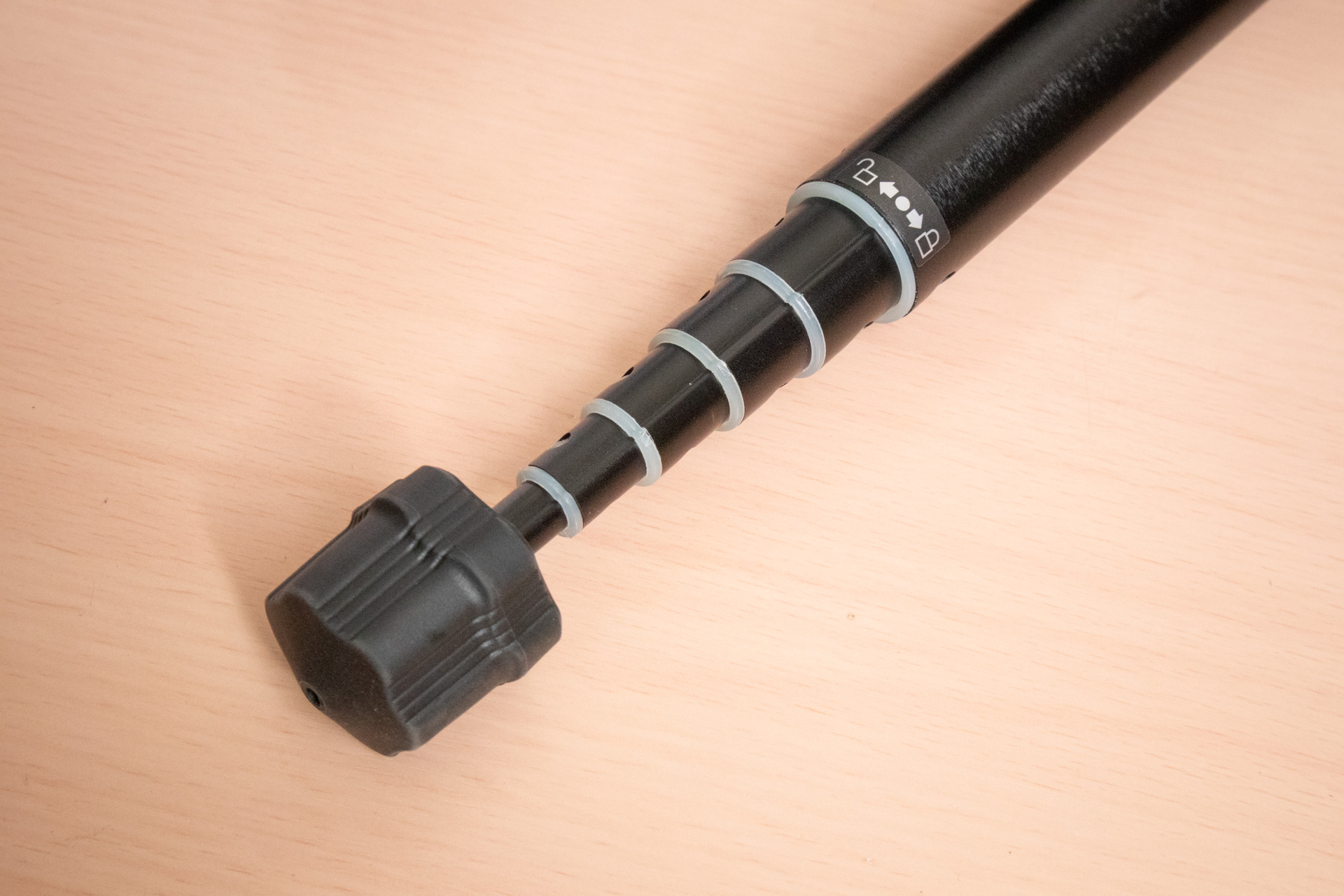 石突きの口径が大きいのでロック時に回しやすかった