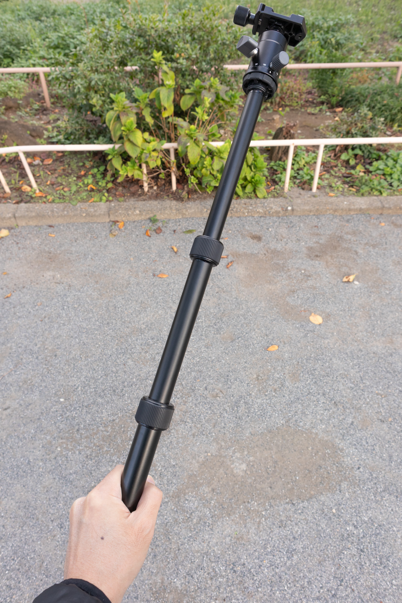 自撮り棒にしたところ