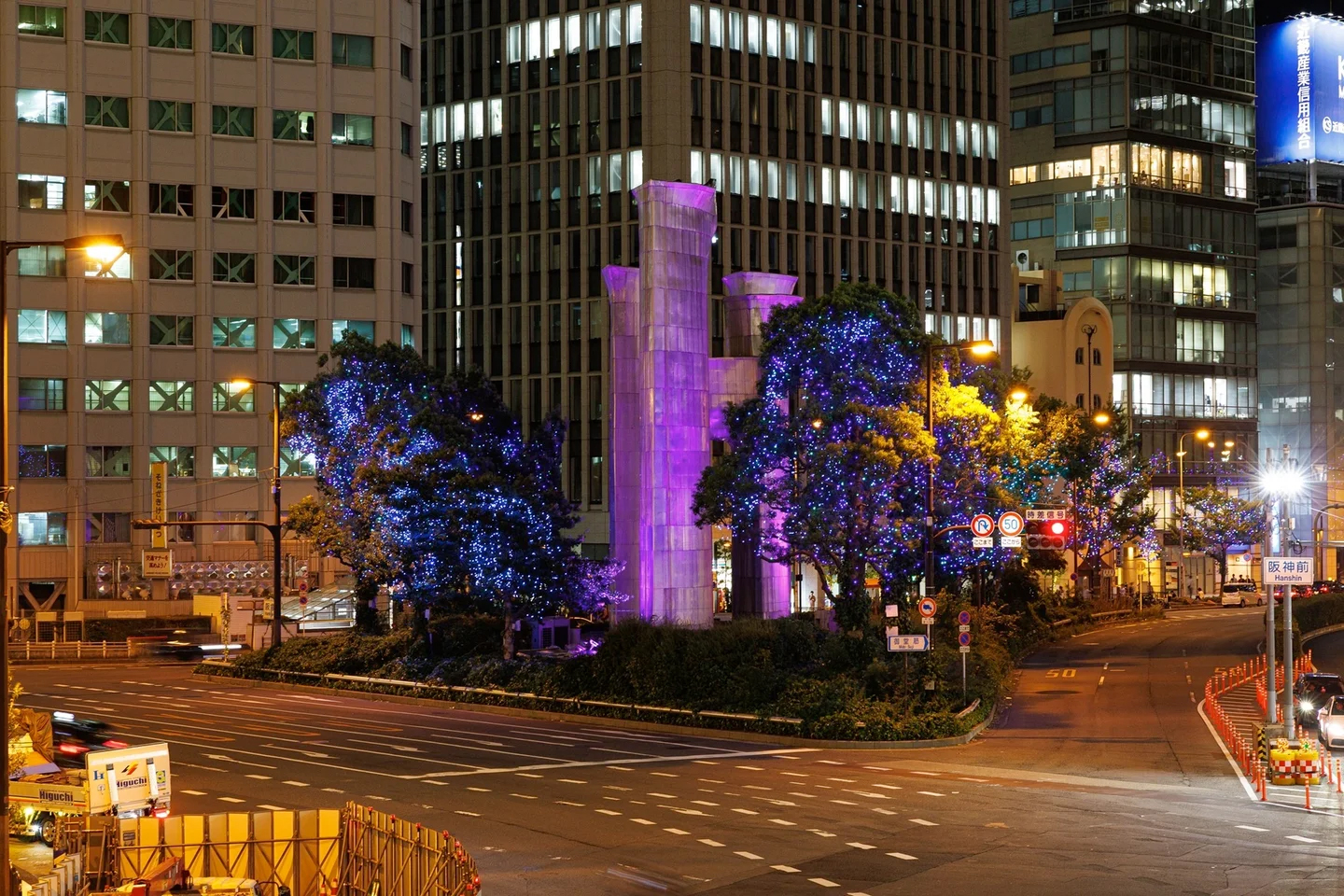 梅田吸気塔ライトアップ（イメージ）