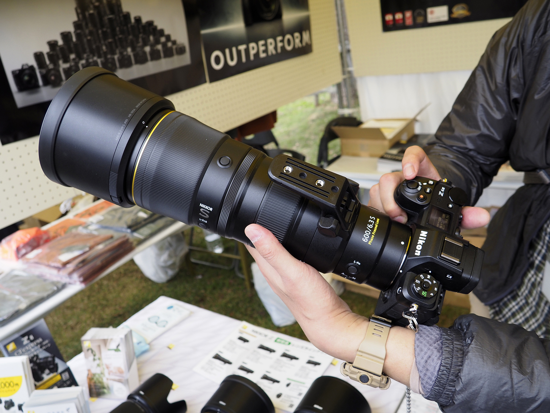 おすすめの組み合わせだという「Z6III」と「NIKKOR Z 600mm f/6.3 VR S」