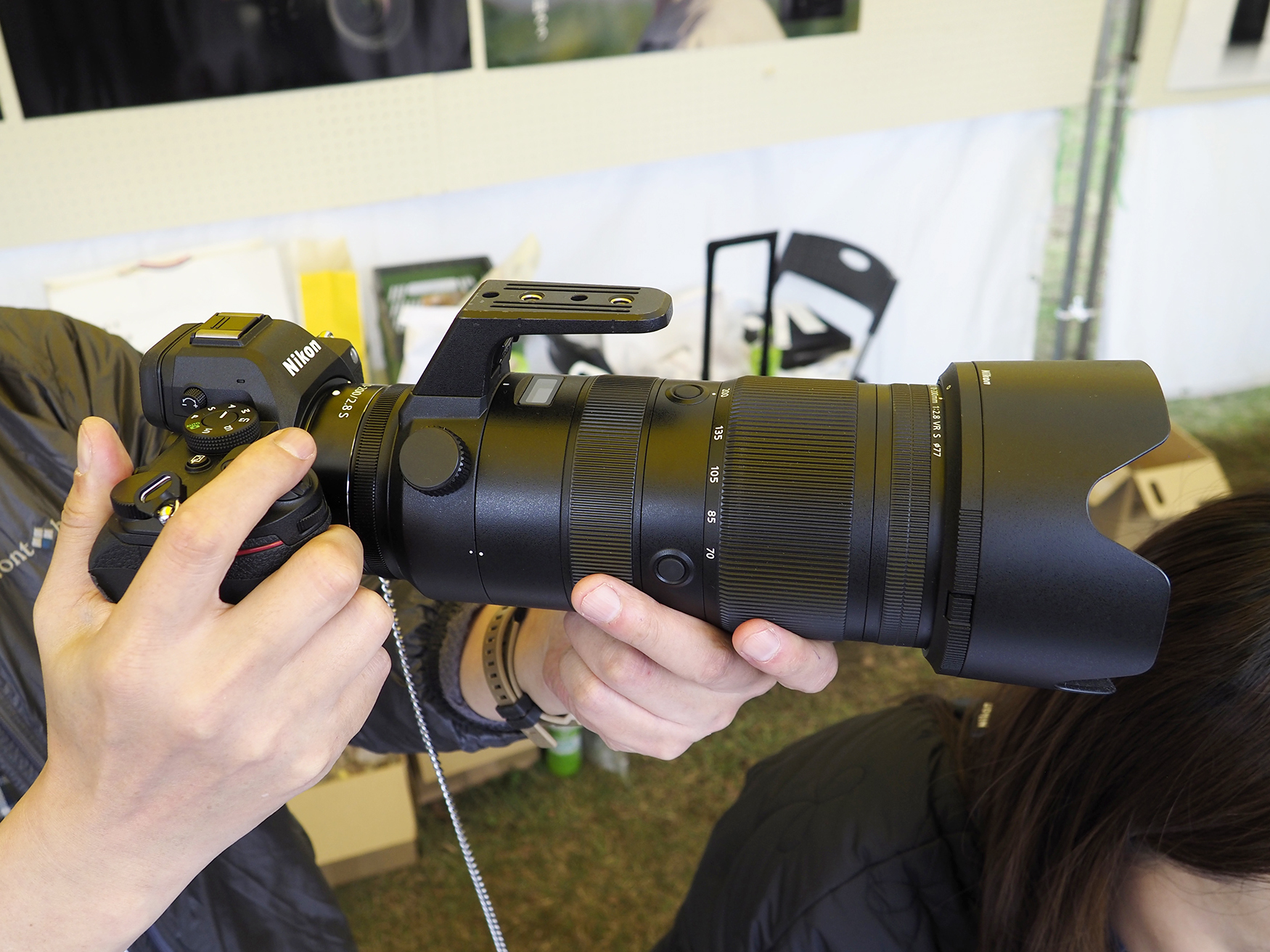 新製品の「Z5 II」と「NIKKOR Z 70-200mm f/2.8 VR S」の組み合わせ