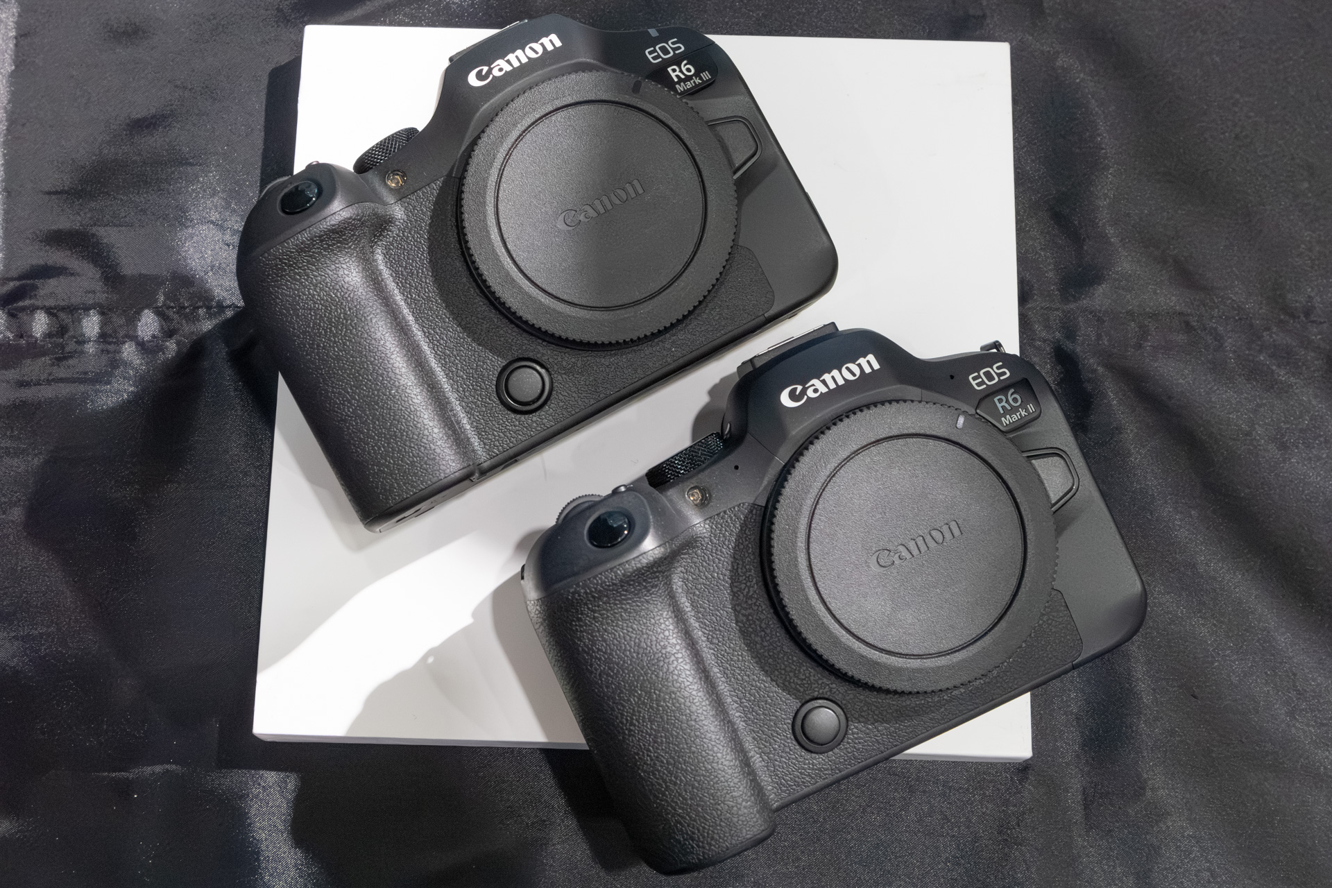 EOS R6 Mark III（上）、EOS R6 Mark II（下）