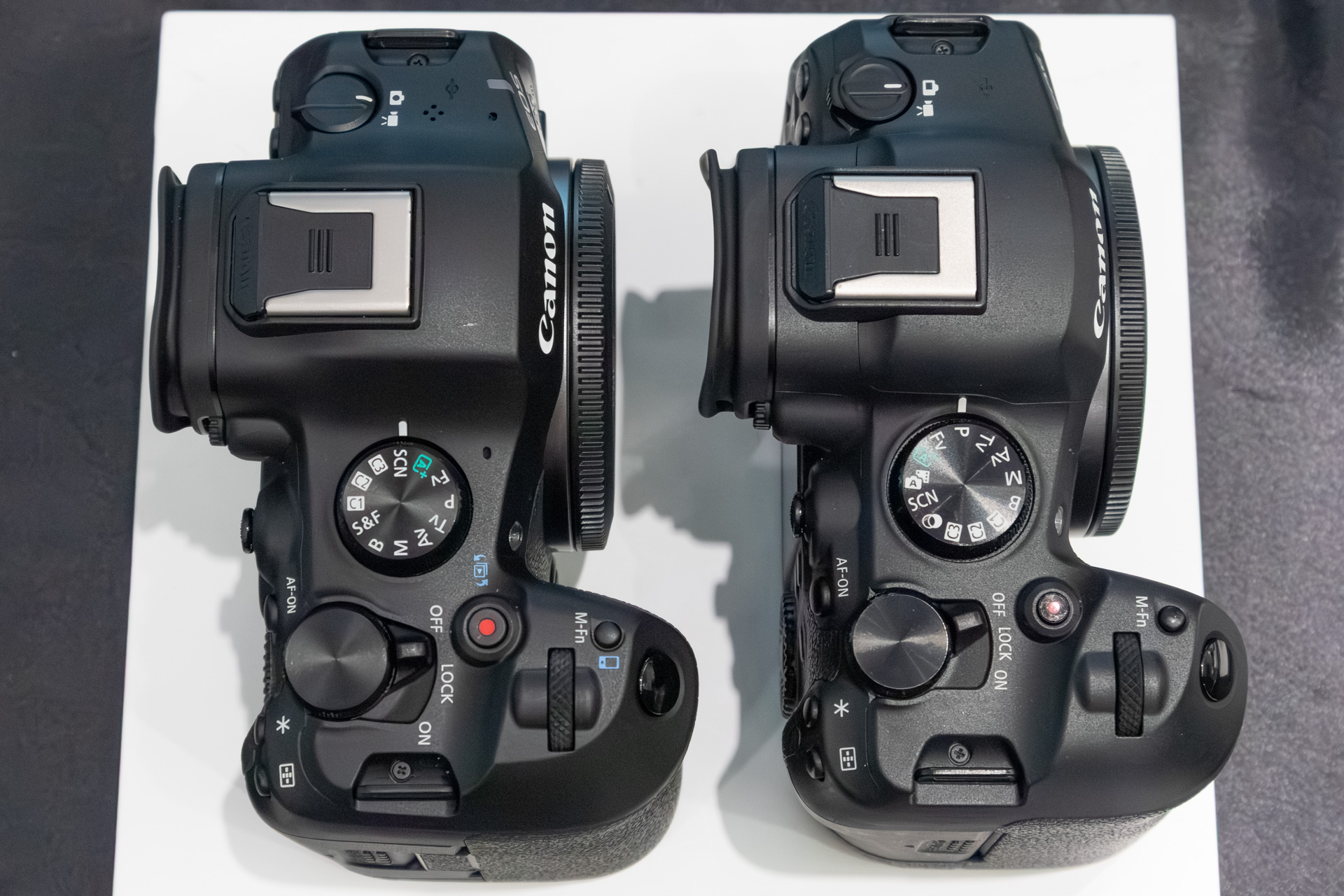 EOS R6 Mark III（左）、EOS R6 Mark II（右）