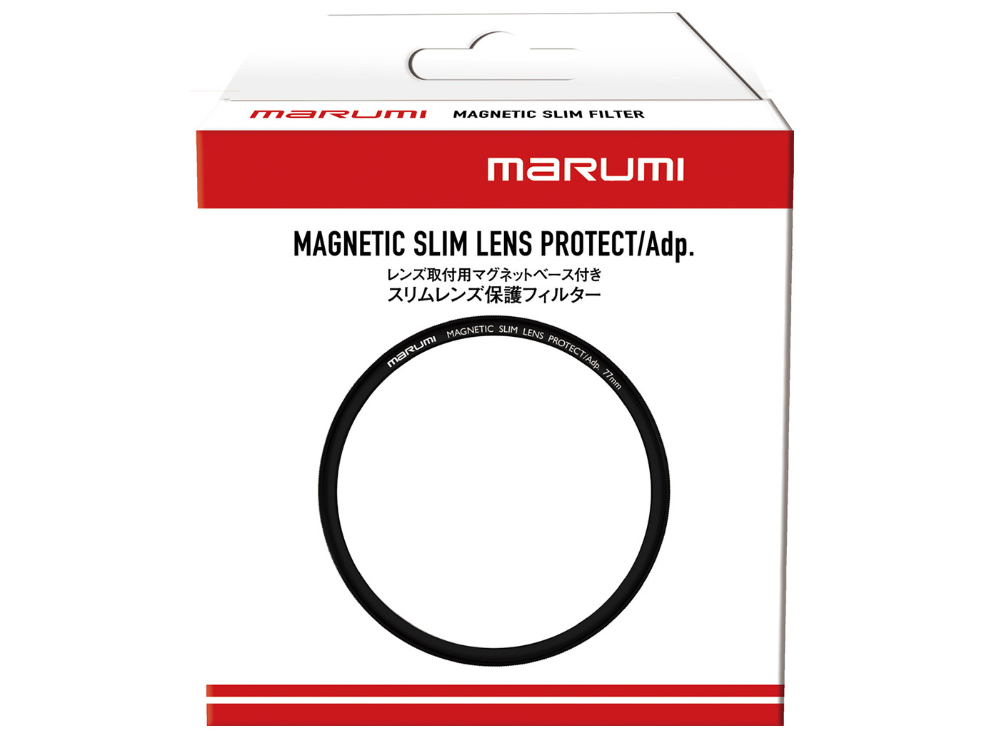 レンズ取付用マグネットベース付きスリムレンズ保護フィルター