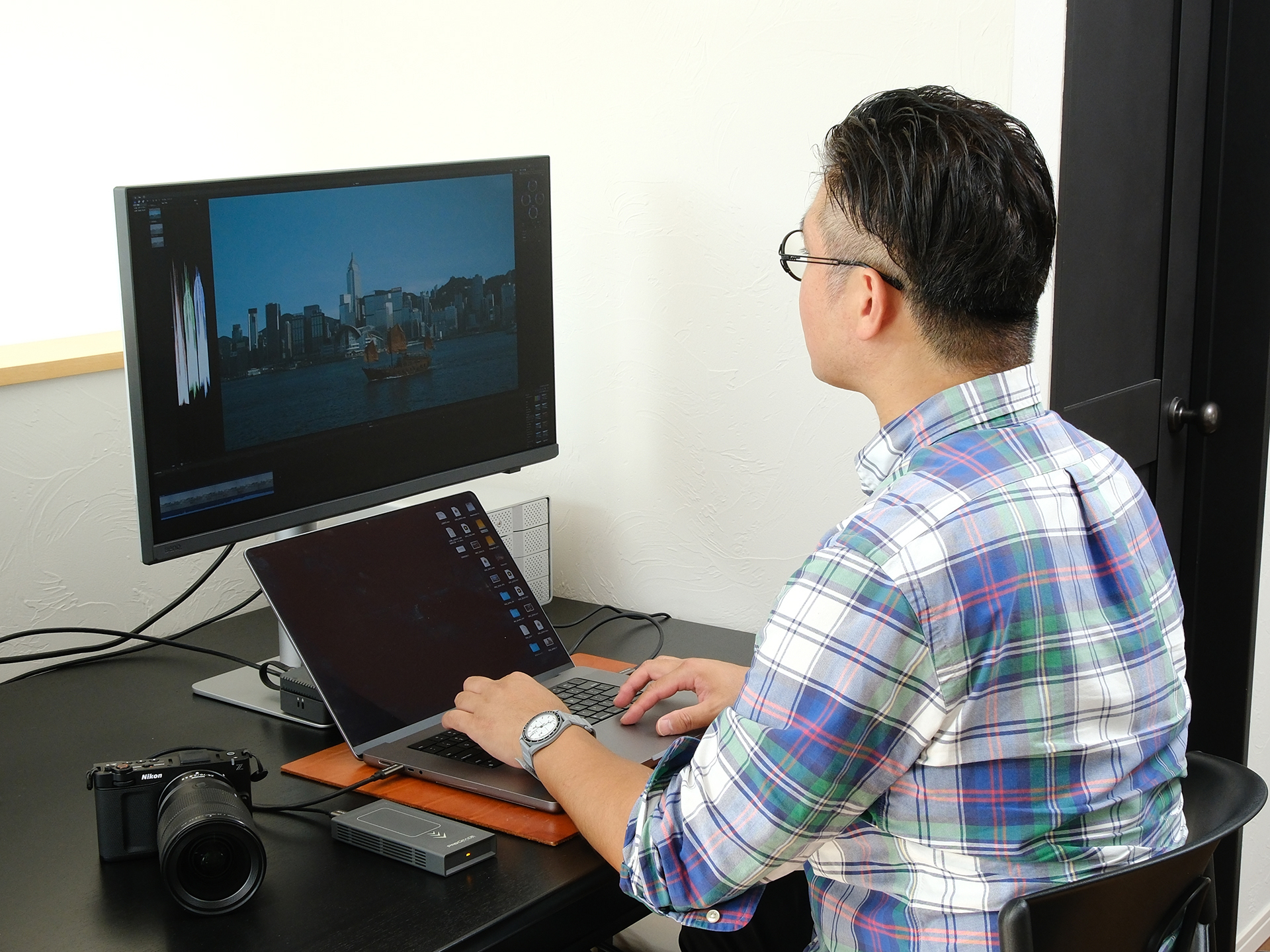 自宅に戻ったら編集作業へ