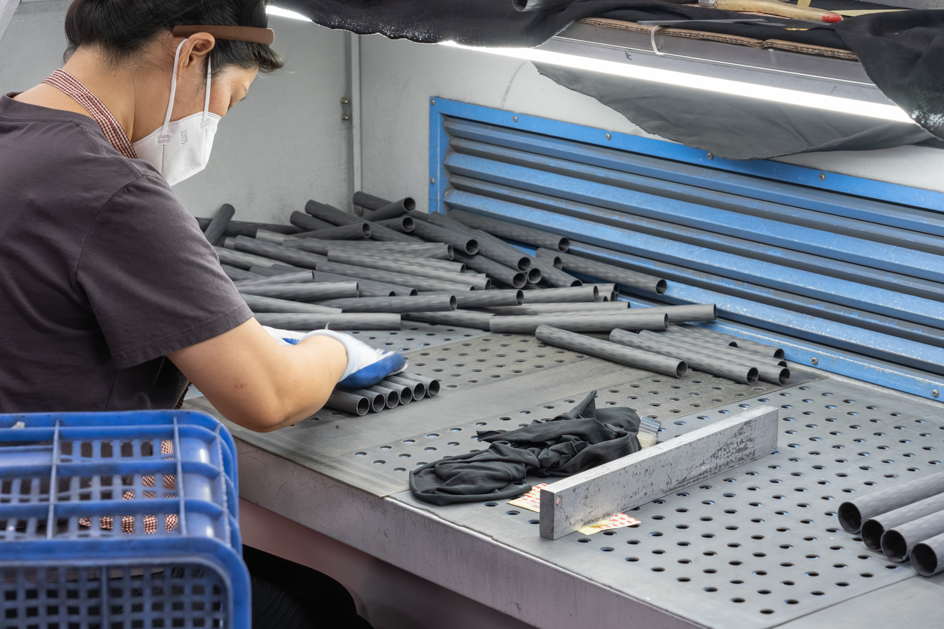 パイプはすべて検査とクリーニングが行われる