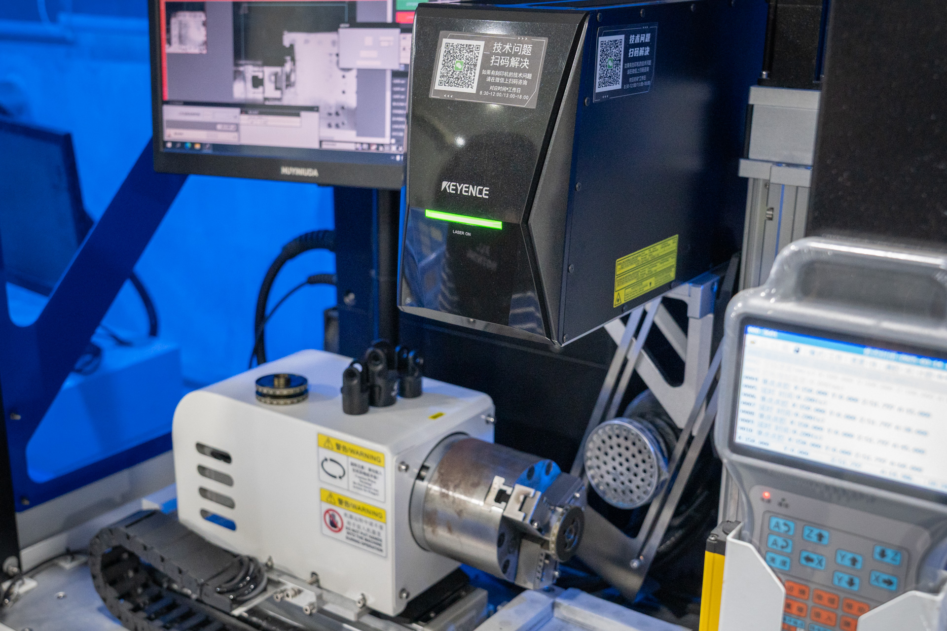 キーエンス製のレーザーマーカーが活躍