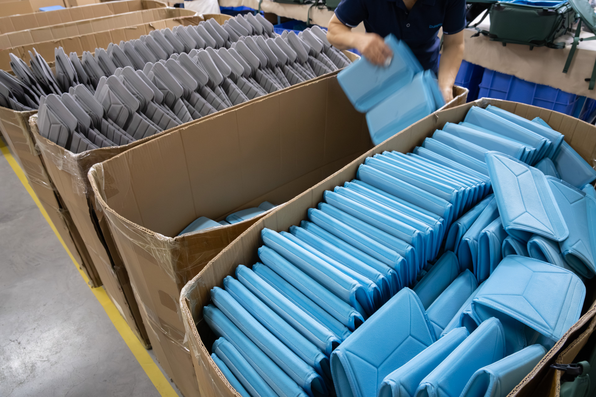 仕切りもずらりと並んでいた