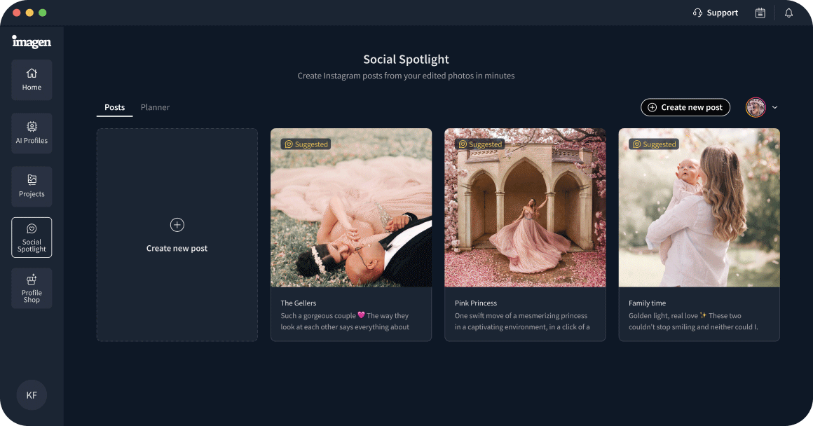 AIが自動で写真を選択