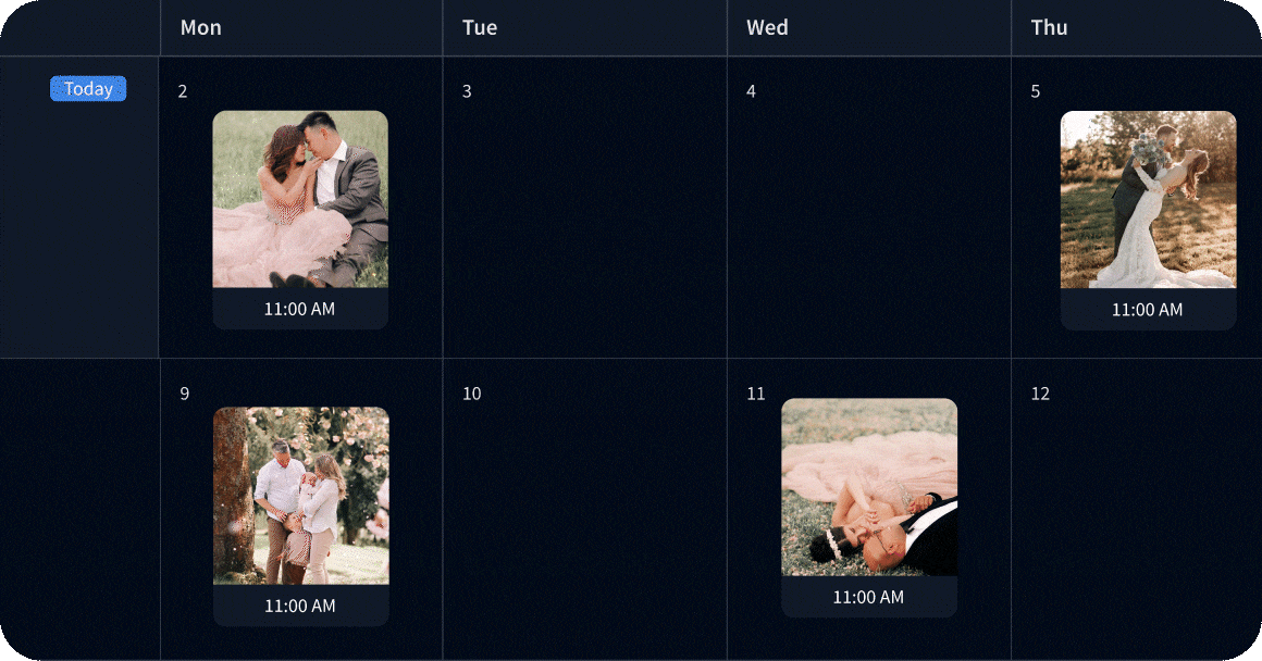 事前に公開スケジュールを設定