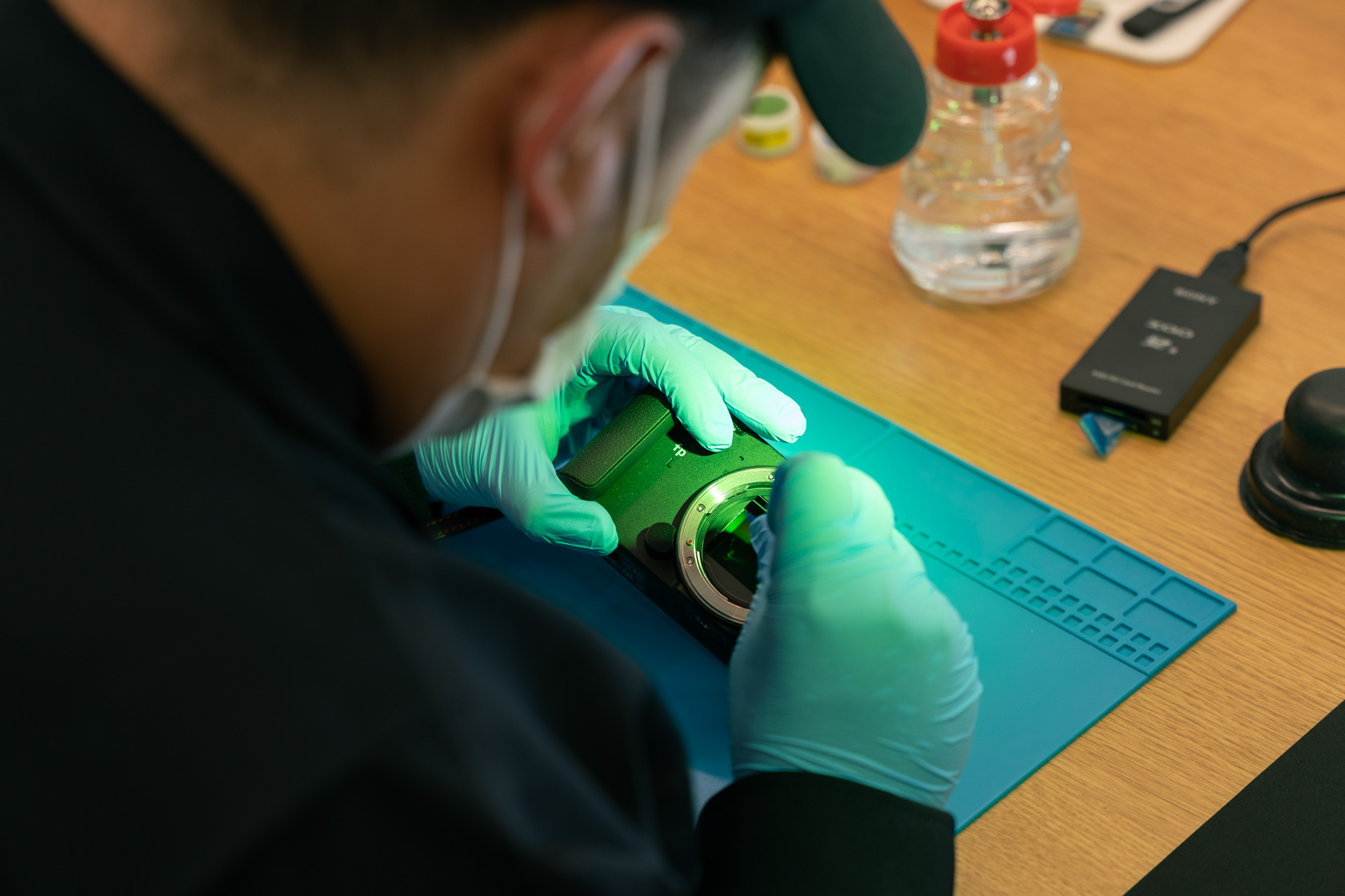 センサークリーニングも実施