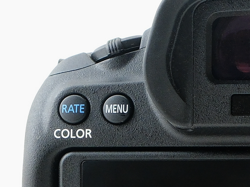 「RATEボタン」は「COLOR／RATEボタン」となり機能が追加された