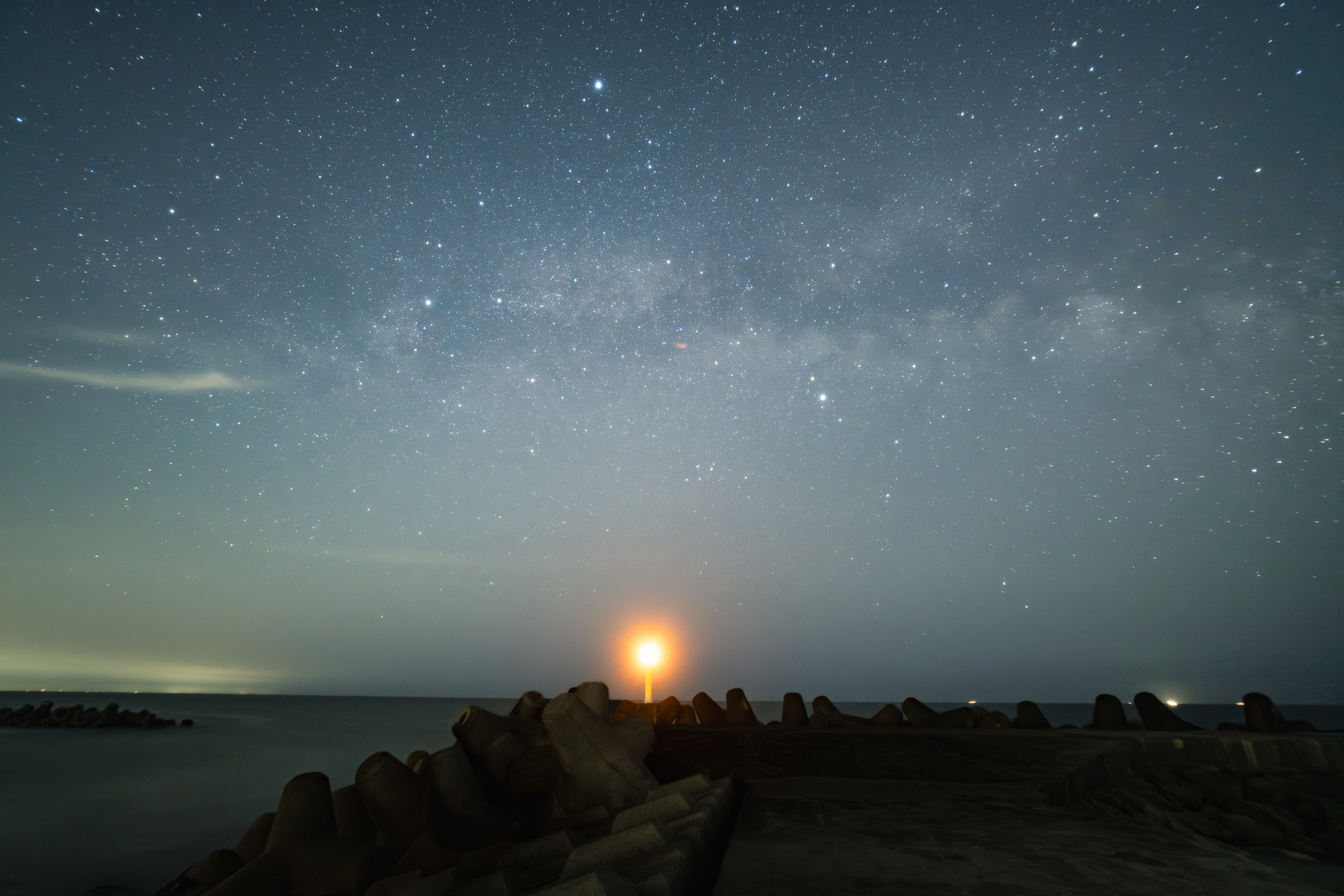 夏の大三角と天の川
