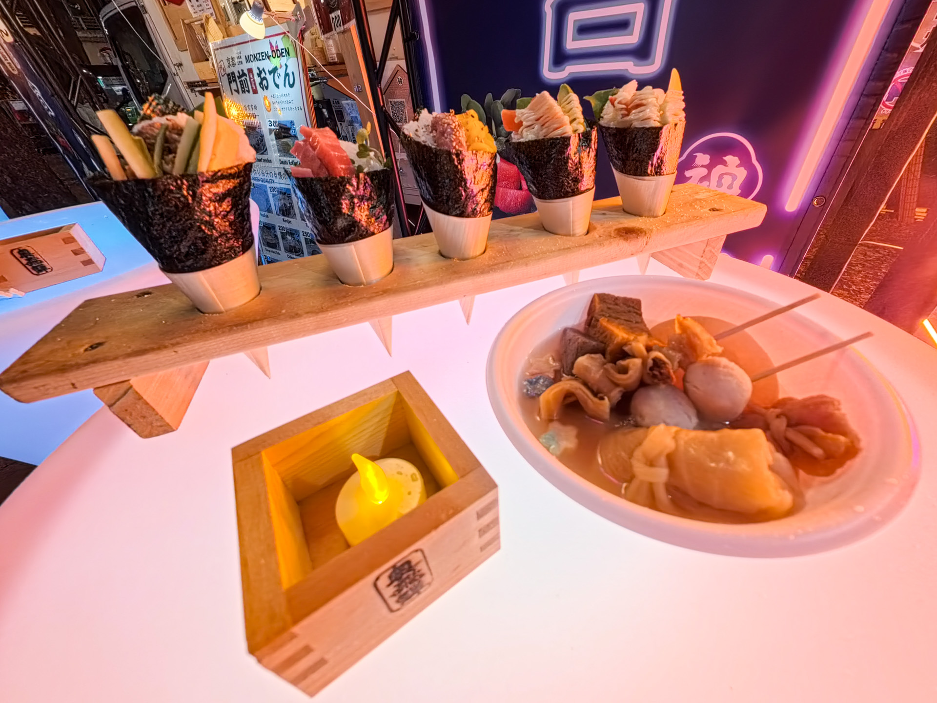 神巻寿司のメニュー（一部）