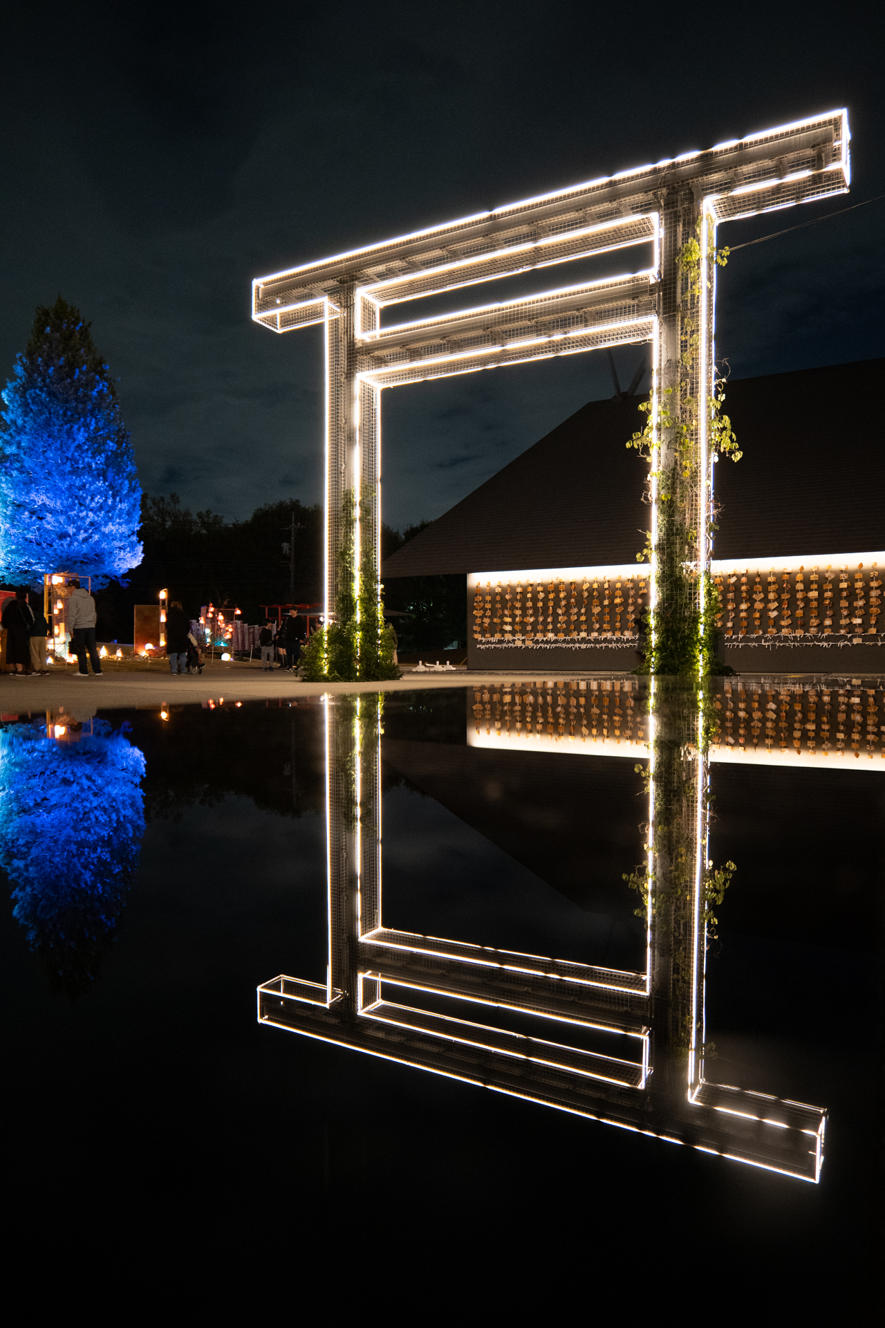 筆者が撮影した鳥居。これが面白くて、ついつい長時間トライしてしまった