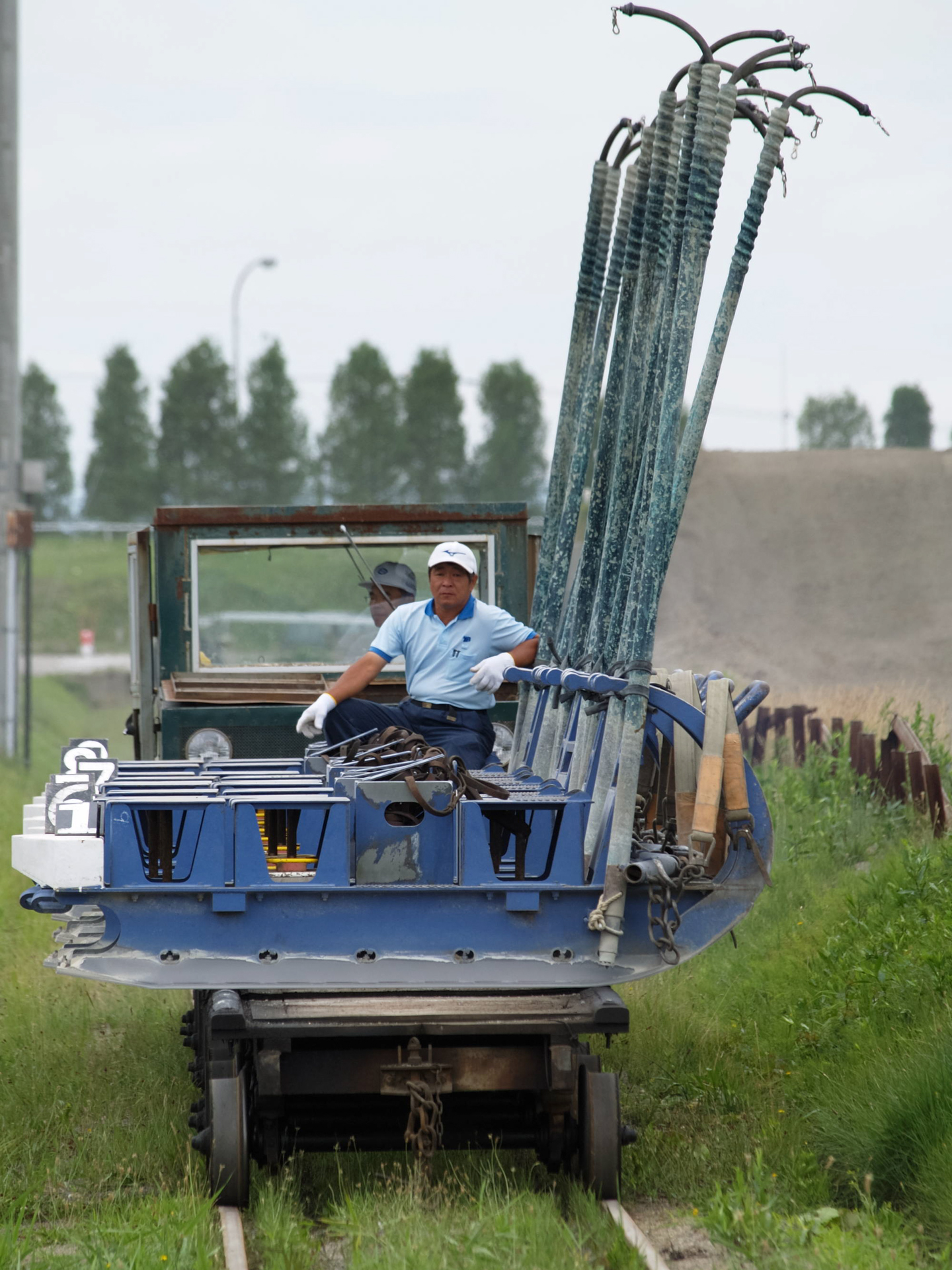 岩三沢で使用されていたトロッコ（2006年撮影）