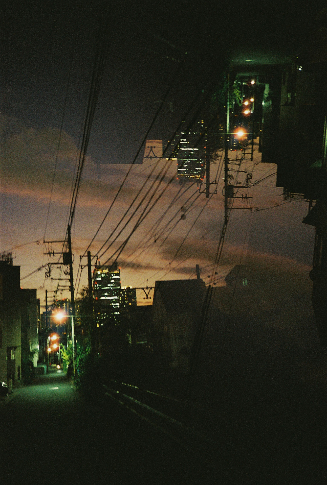 同じ場所で、1枚目と2枚目はカメラをさかさまに構えて重ねてみました<br>フィルム：Lomography Color Negative 800