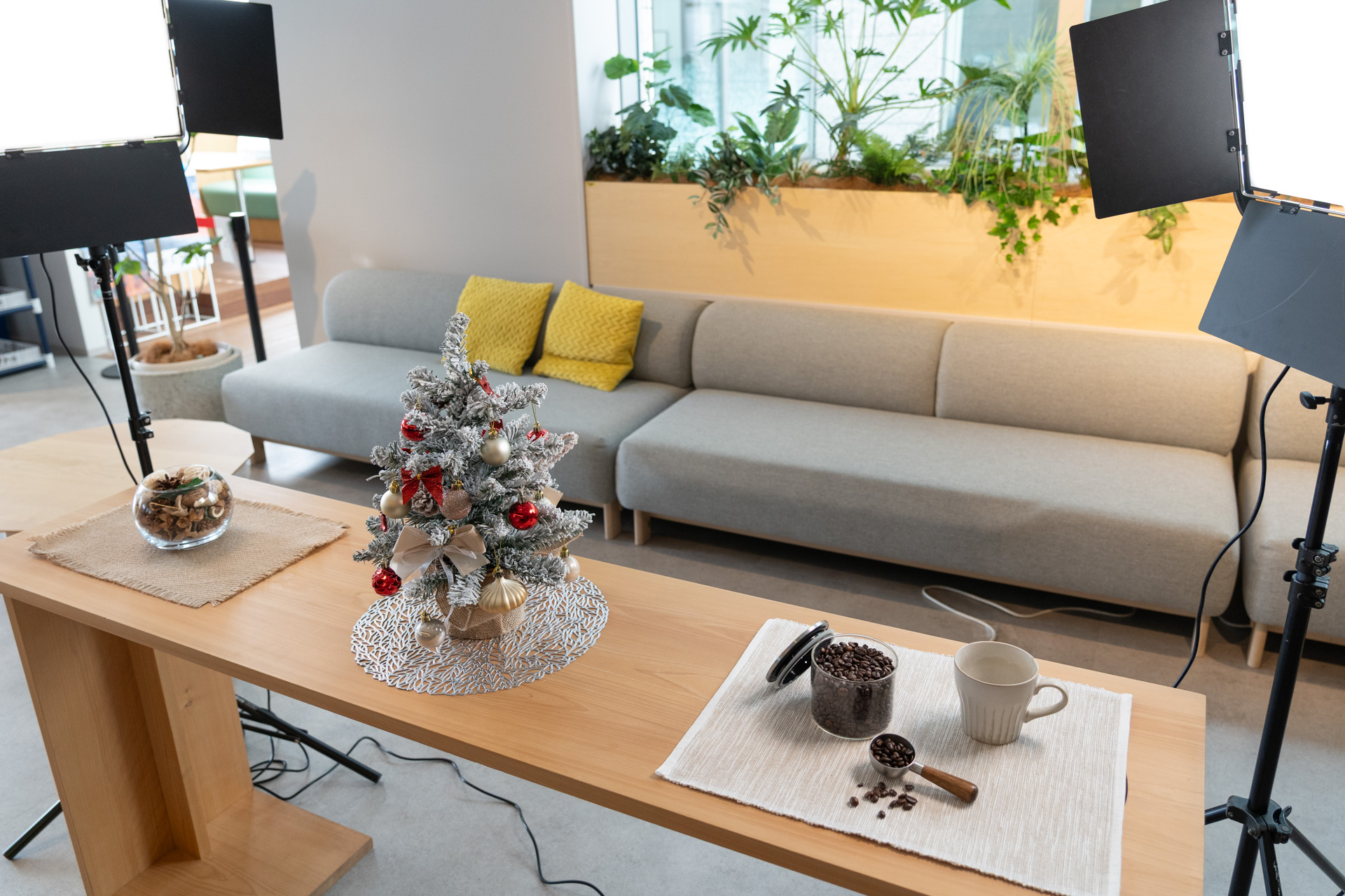 テーブルフォトの撮影コーナーも用意された