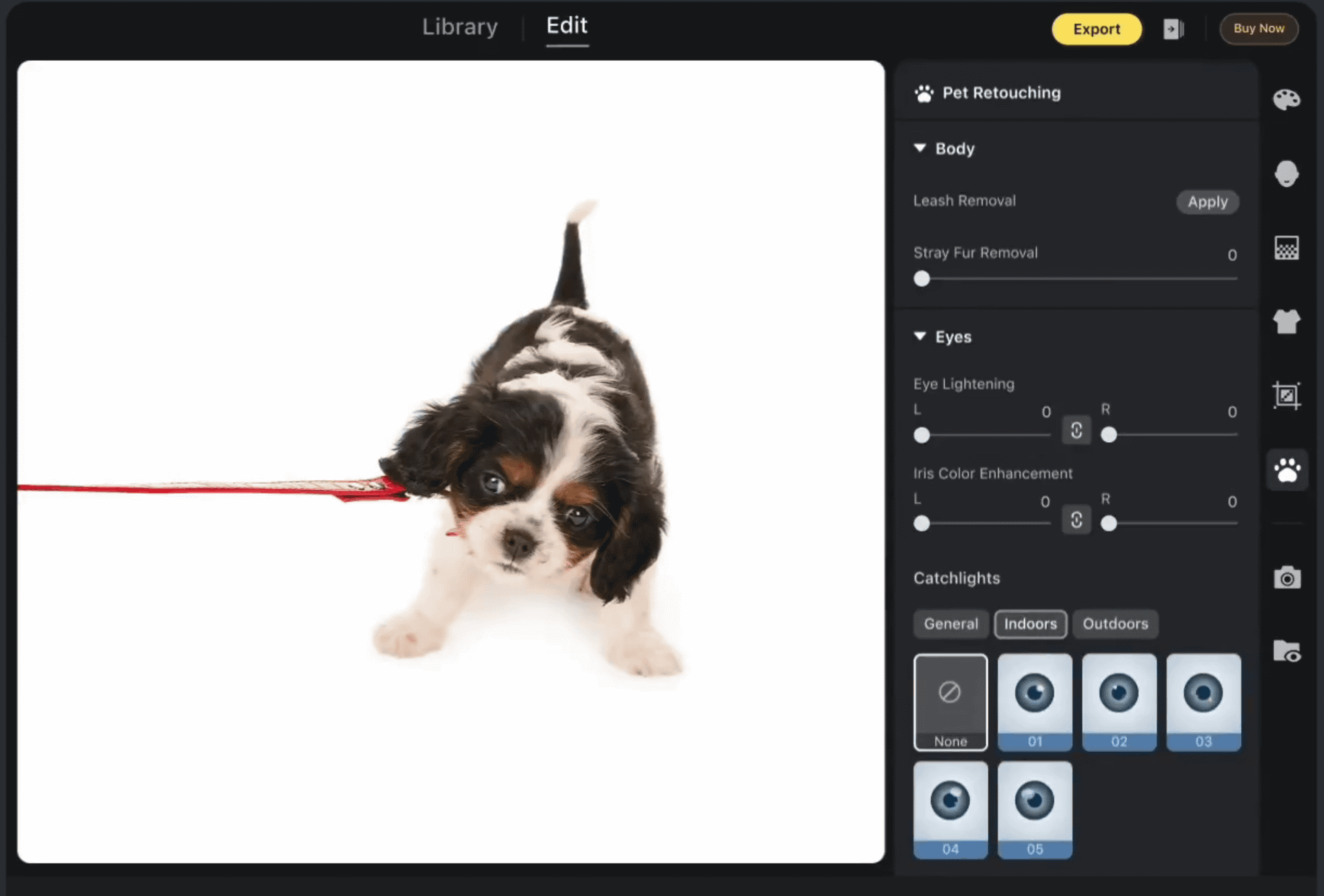 ペット専用レタッチ機能を追加