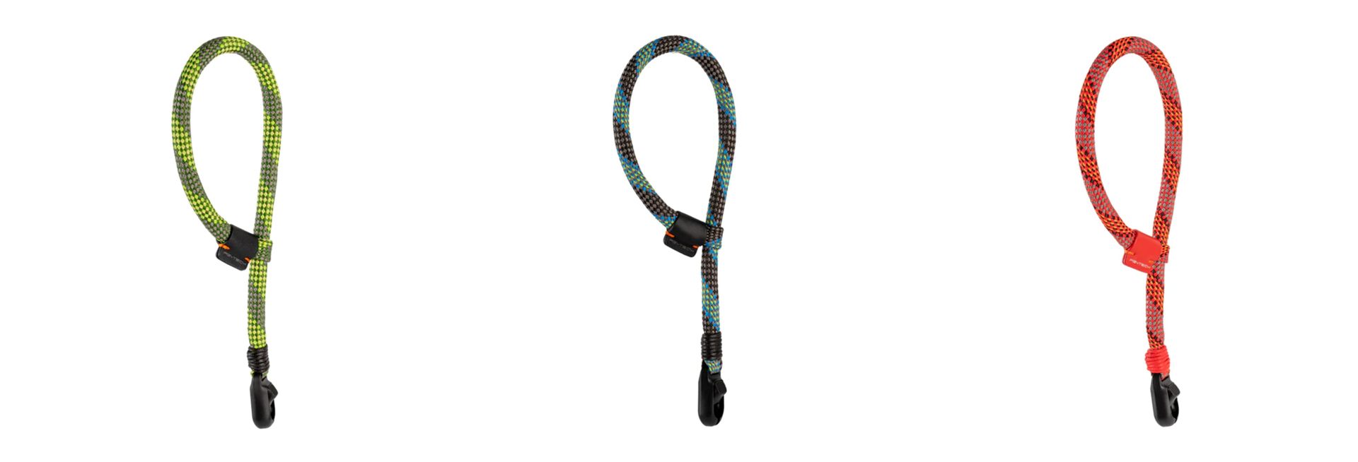 左からウィルダネス グリーン、オーロラブルー、ブレイズレッド