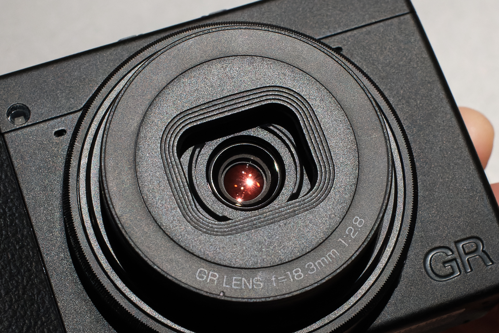 赤色フィルターをオンにしたところ