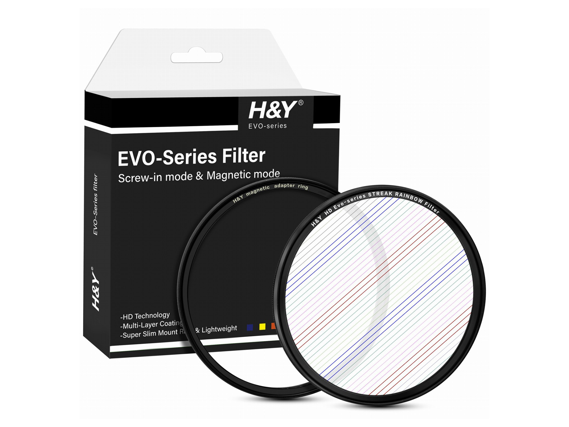 EVO-Series Magnetic Streak Rainbow フィルター Kit