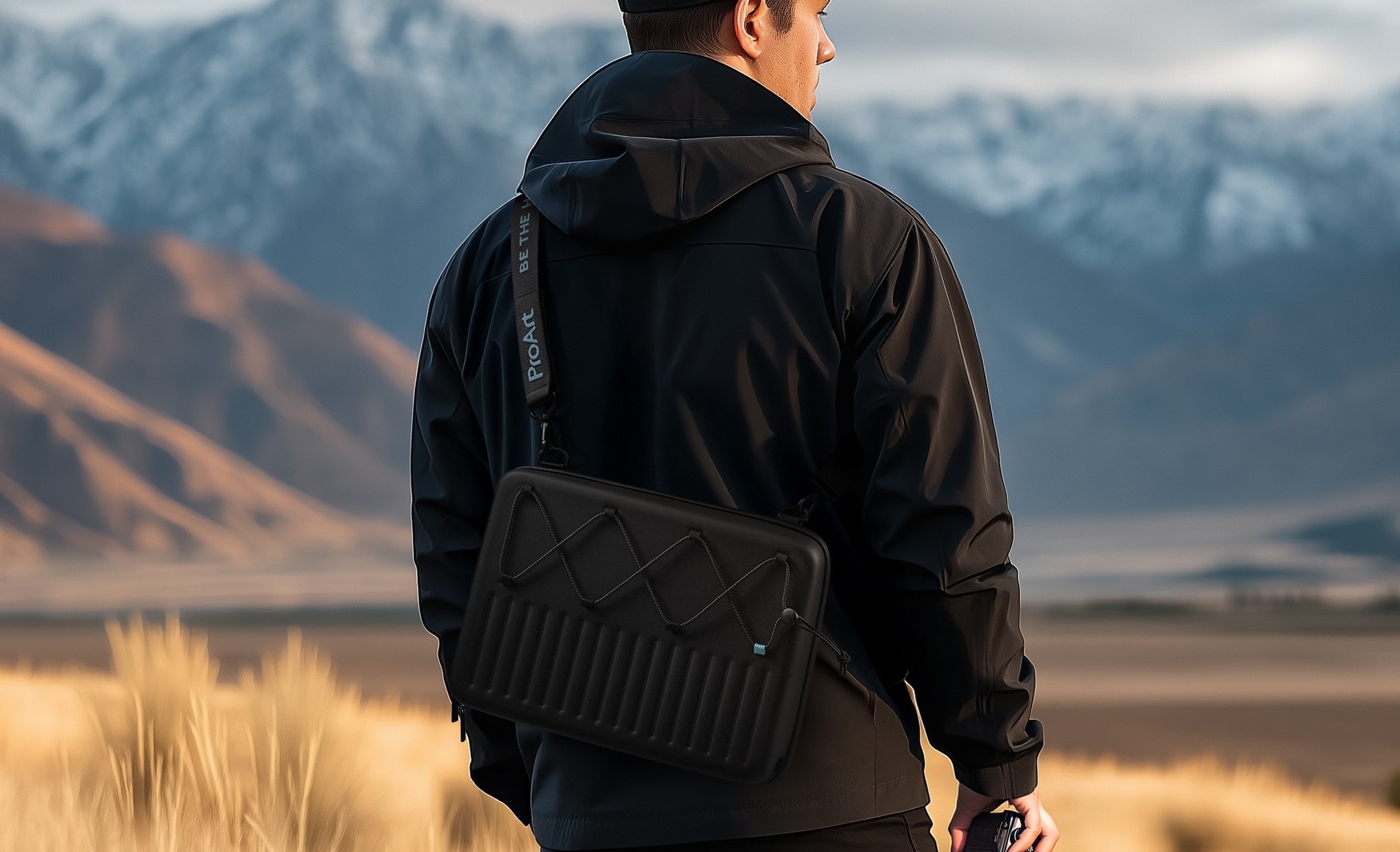 PC本体やアクセサリー類を収納して持ち運びできる専用スリーブも付属する