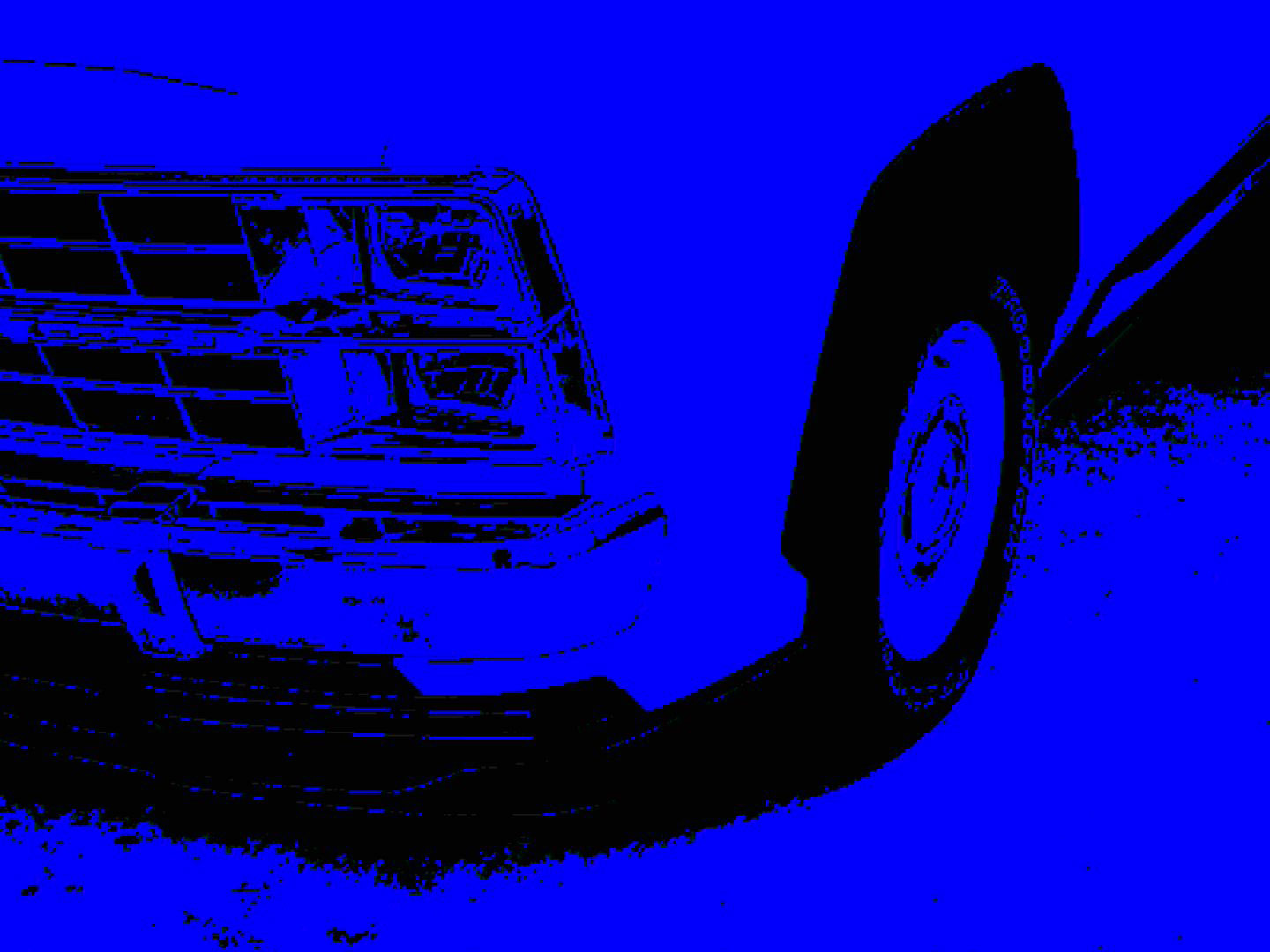 ピクセルフィルター青