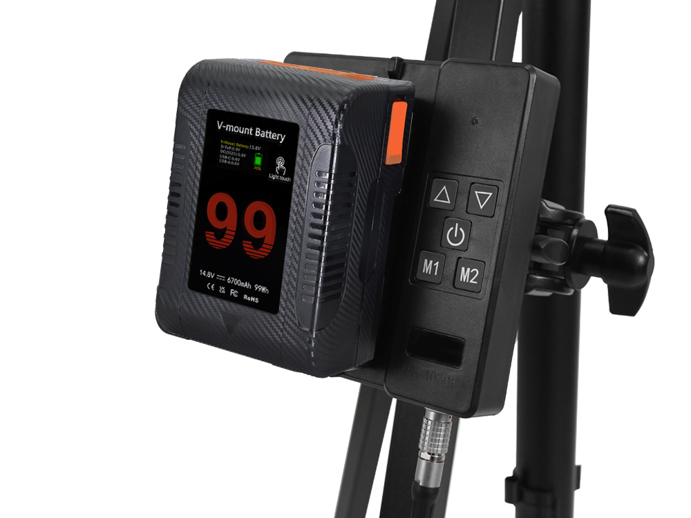 Vマウントバッテリー「BP-99W」の使用イメージ