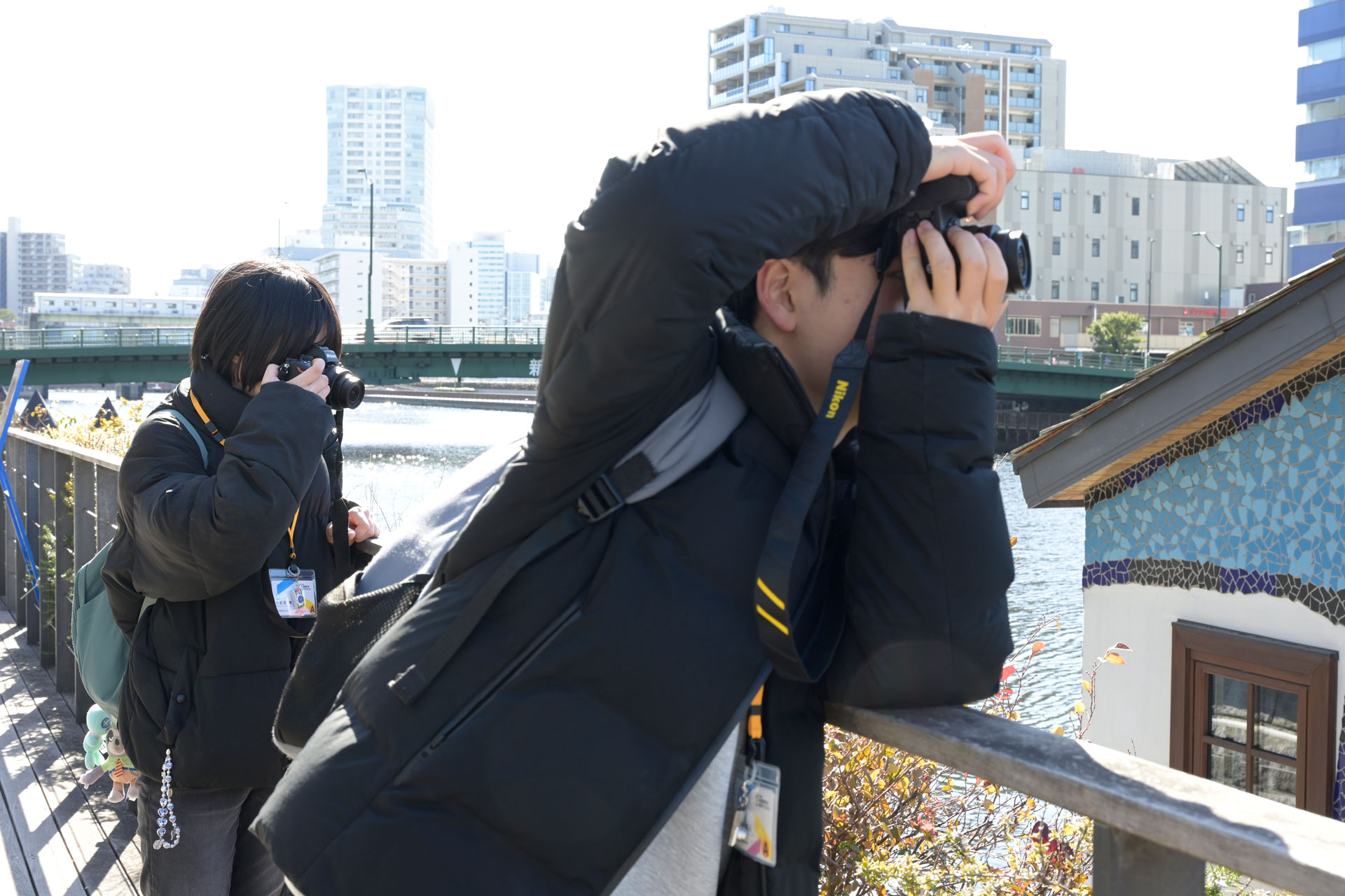 撮影実習の様子。参加者には事前に「Z50II」を貸し出していたとのこと