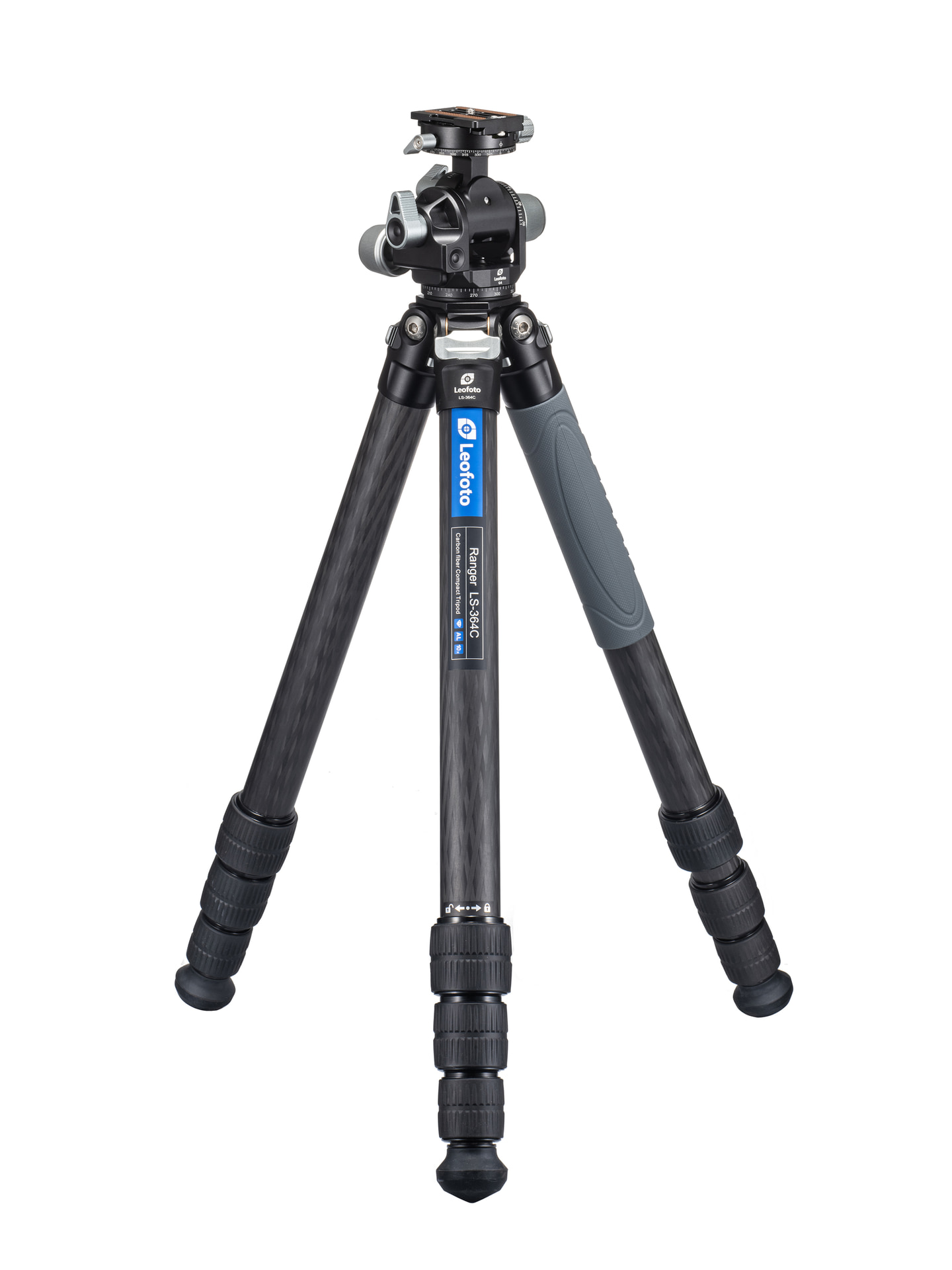 <span class="fnt-110"><b>LS-364C</b></span><br>価格：6万4,900円（税込）／全伸長：1,800mm／最低高：80mm／収納高：540mm／段数：4段／最大脚径：36mm／耐荷重：25kg／質量：約1,770g