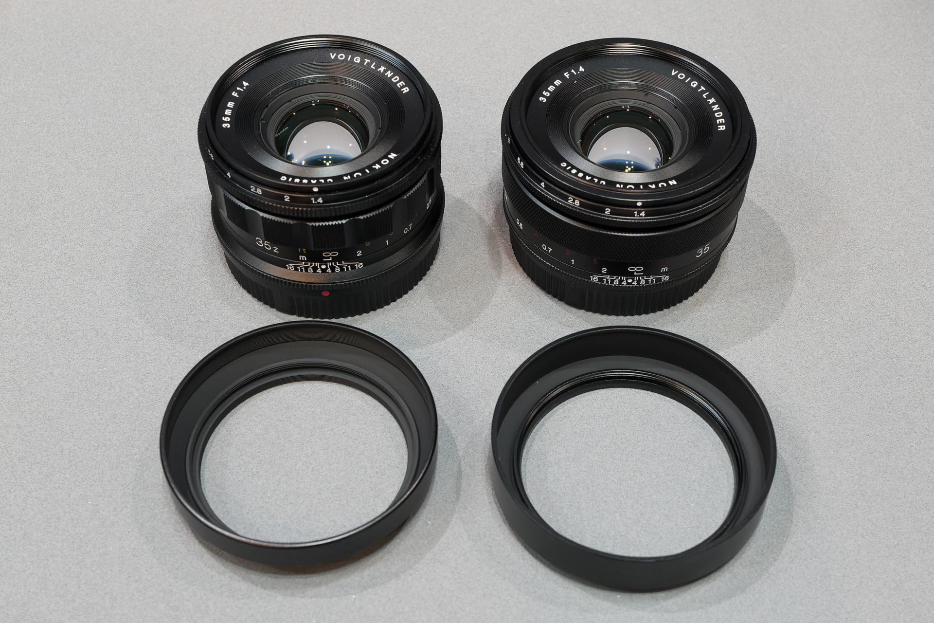 左がZマウント用、右がRFマウント用