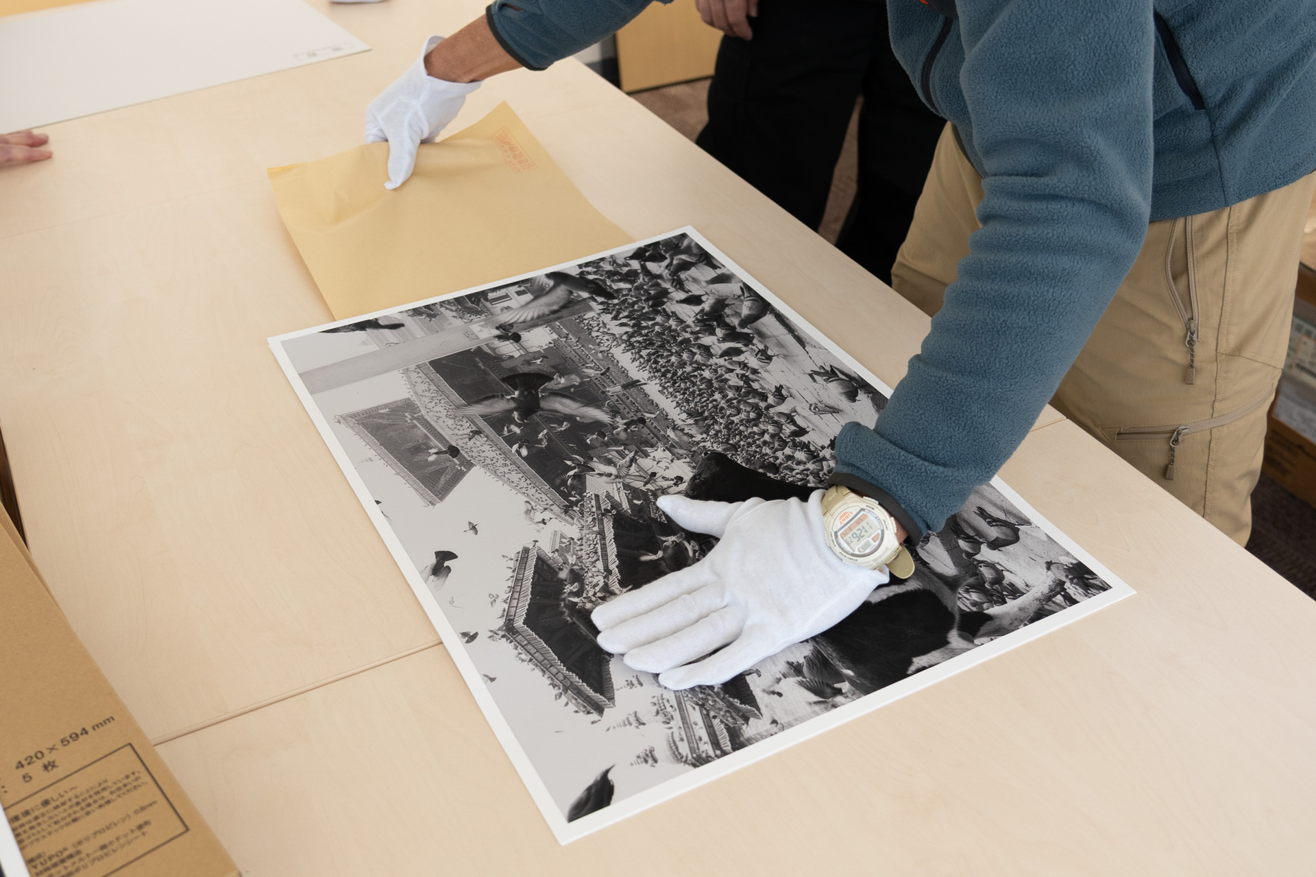 裏打ちのやり方もレクチャーがあった