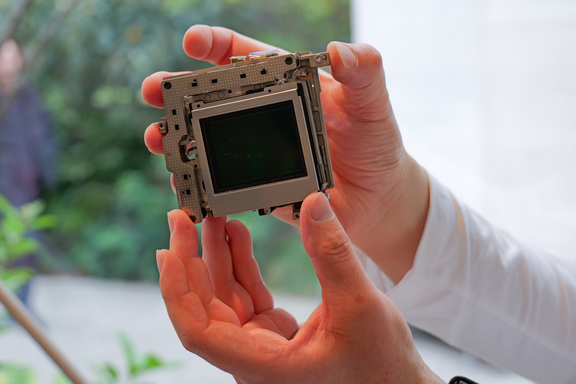 イメージセンサーの構造を知れる展示も