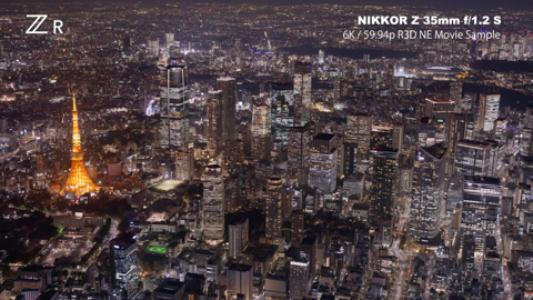 東京夜景空撮 Tokyo Night Skyline 4K | Nikon ZR Helicopter Aerial Footageより
