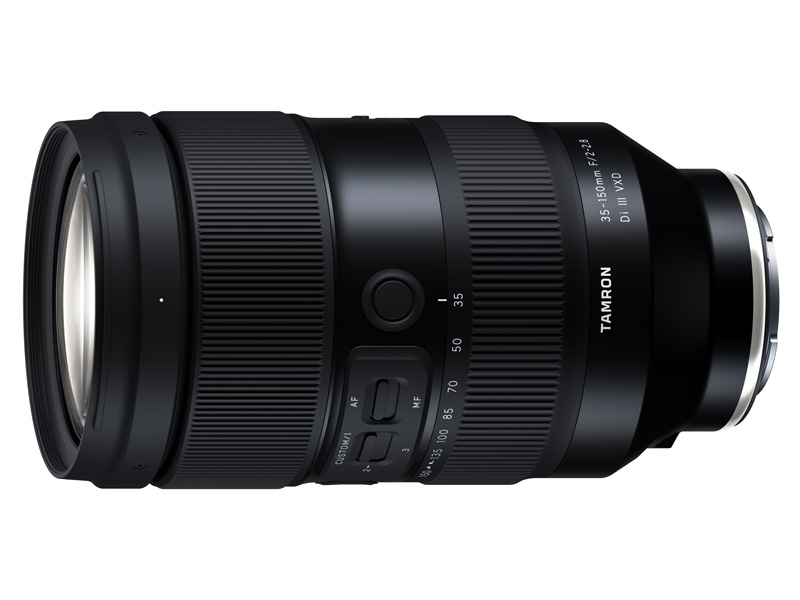 対象製品の1つ「35-150mm F/2-2.8 Di III VXD」（Model A058）