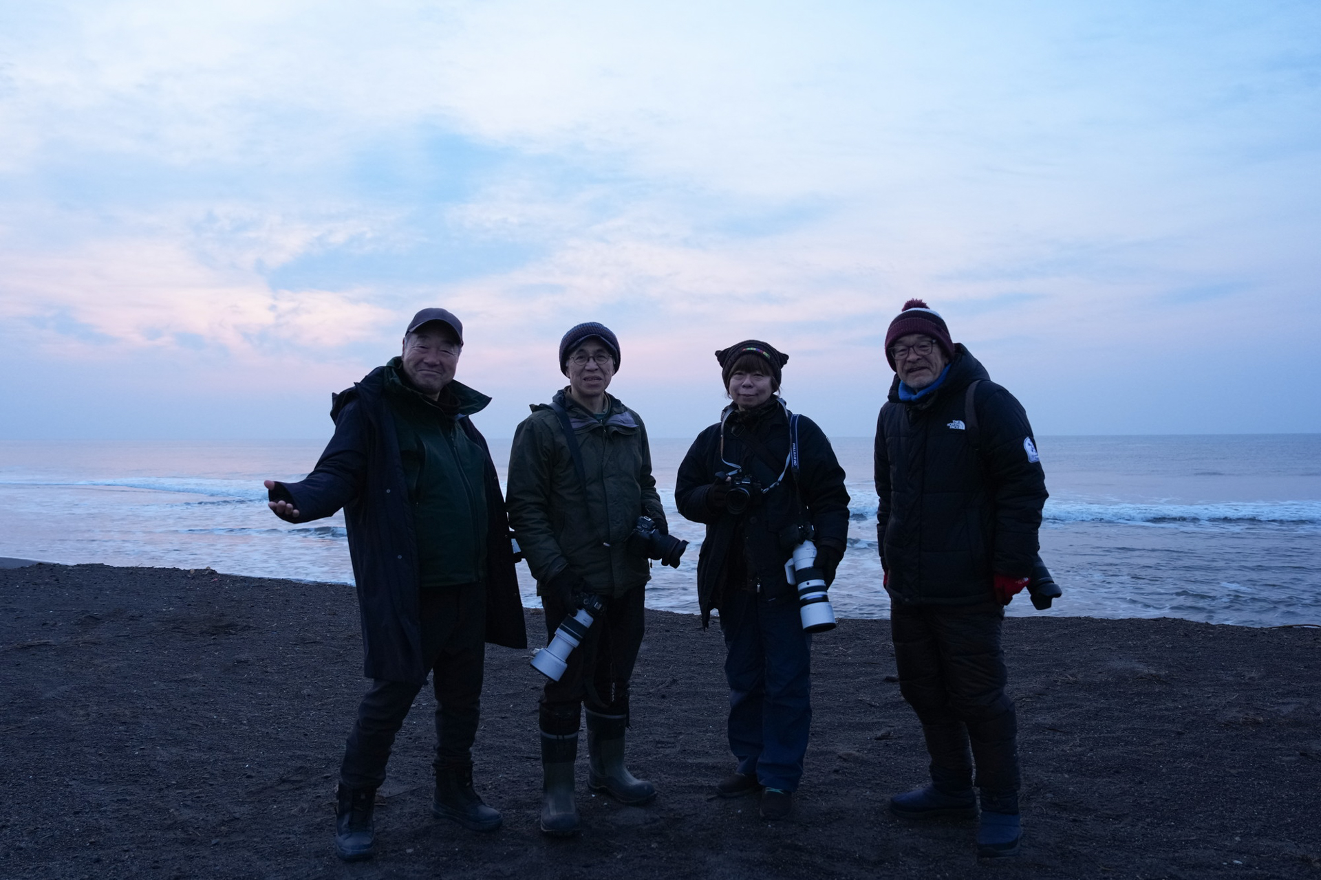 左から私、浦島先生、宇井さん、梅村さん