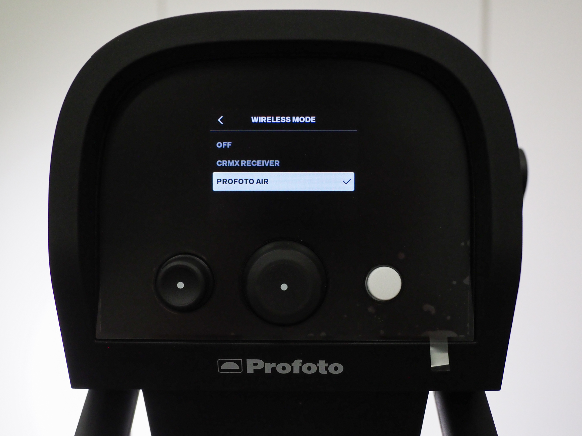 ライトモード「GELS」を選択した様子（L600C）