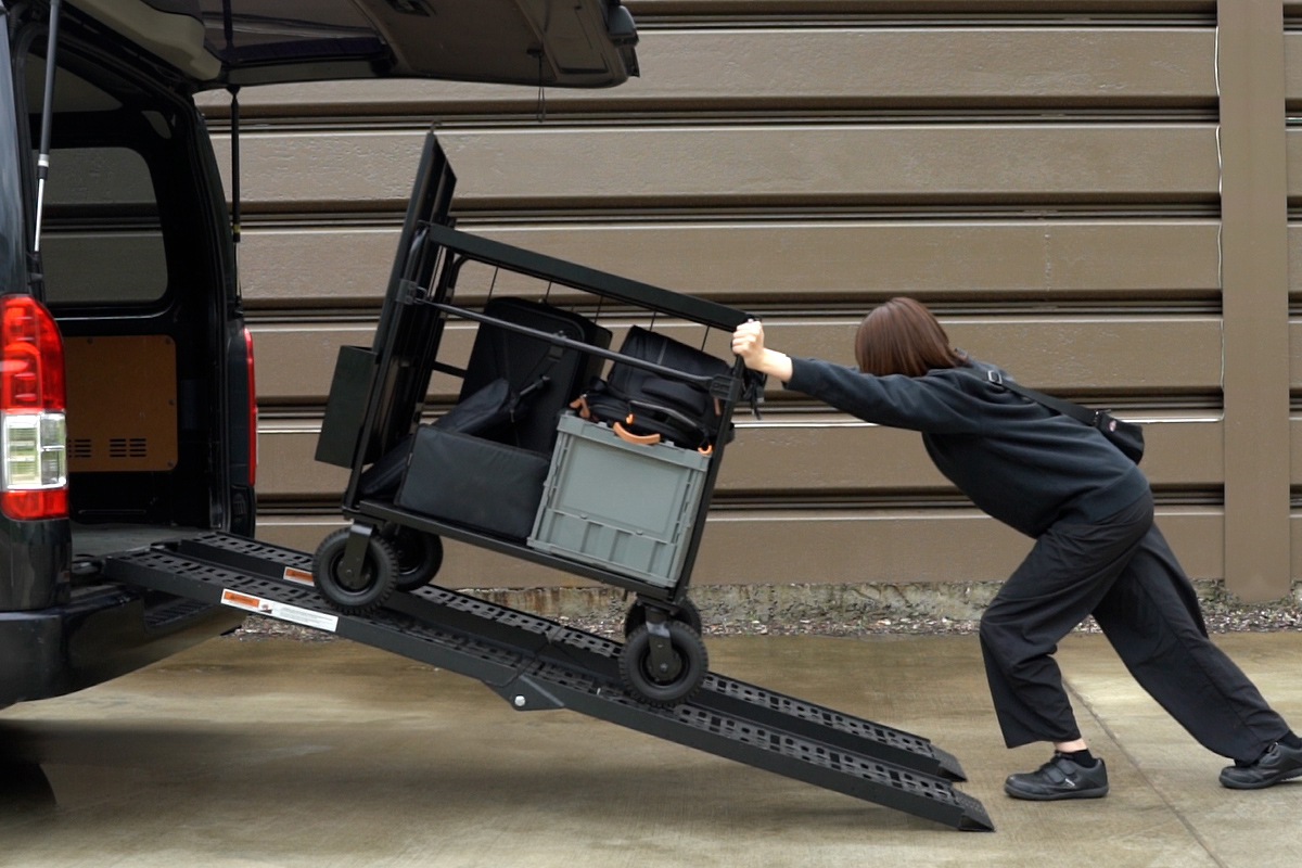 長さの短いスロープの場合、角度が急になる