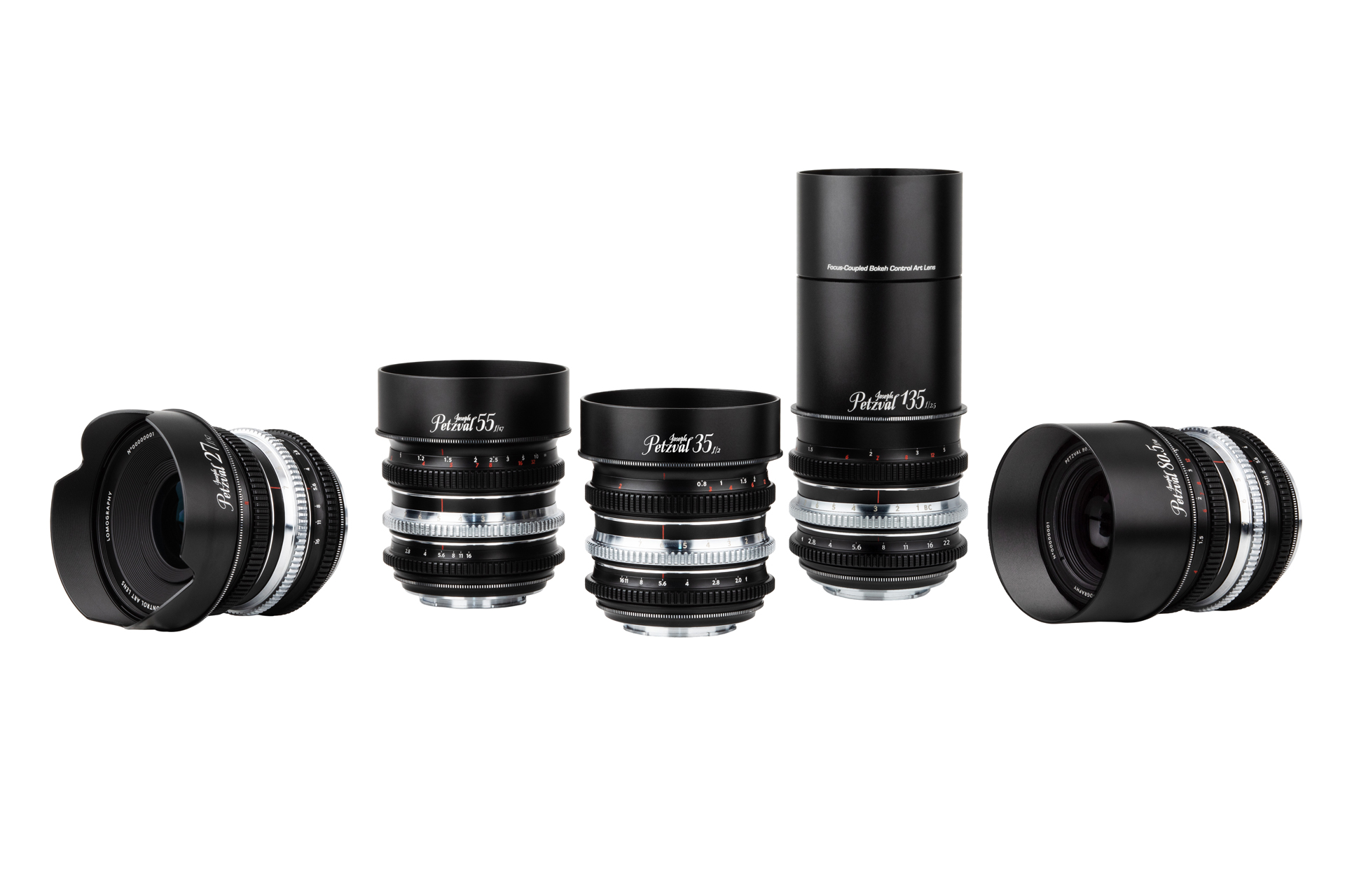 Petzvalレンズシリーズのラインアップ