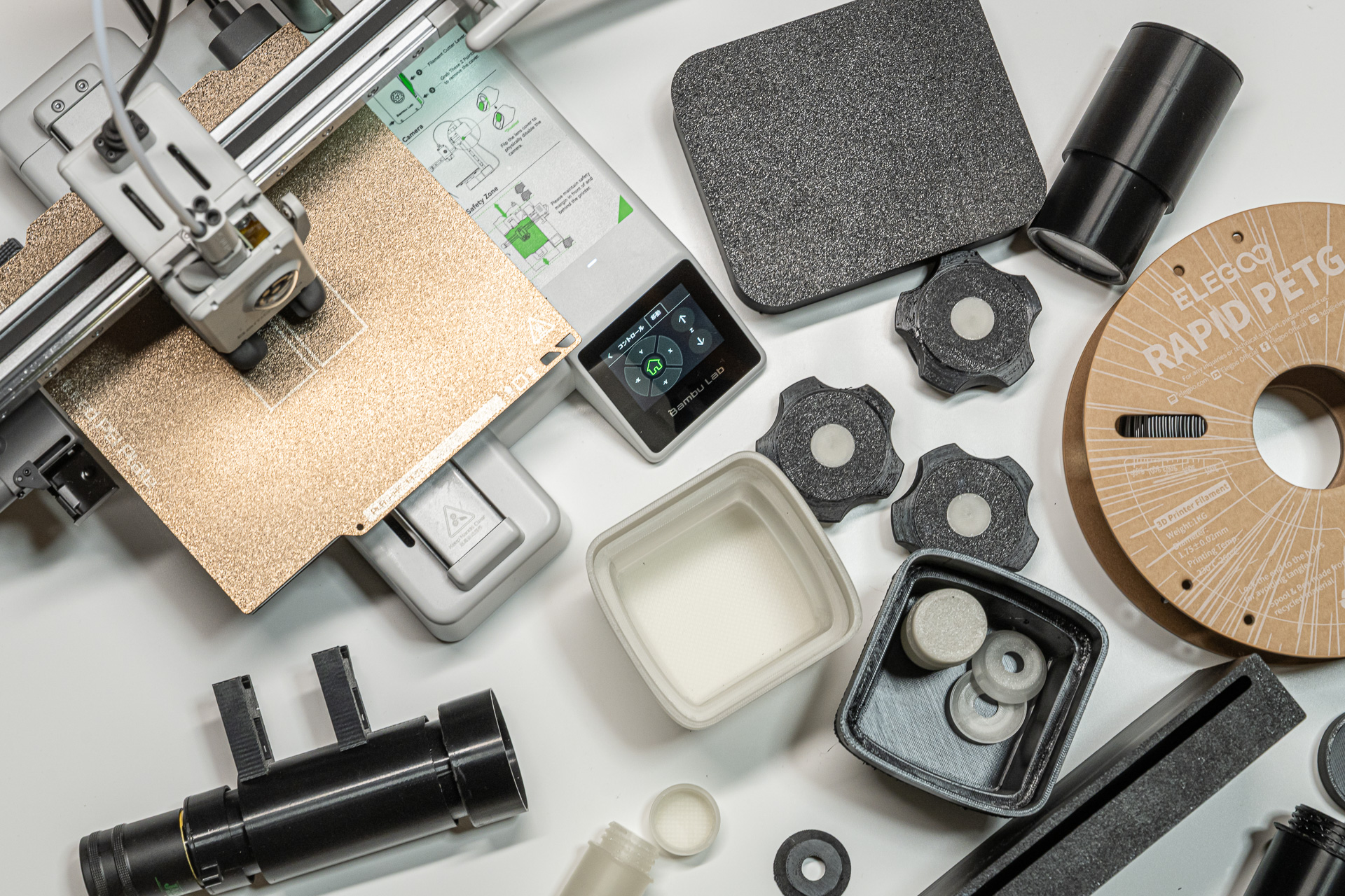 Bambu Lab A1 miniと造形物