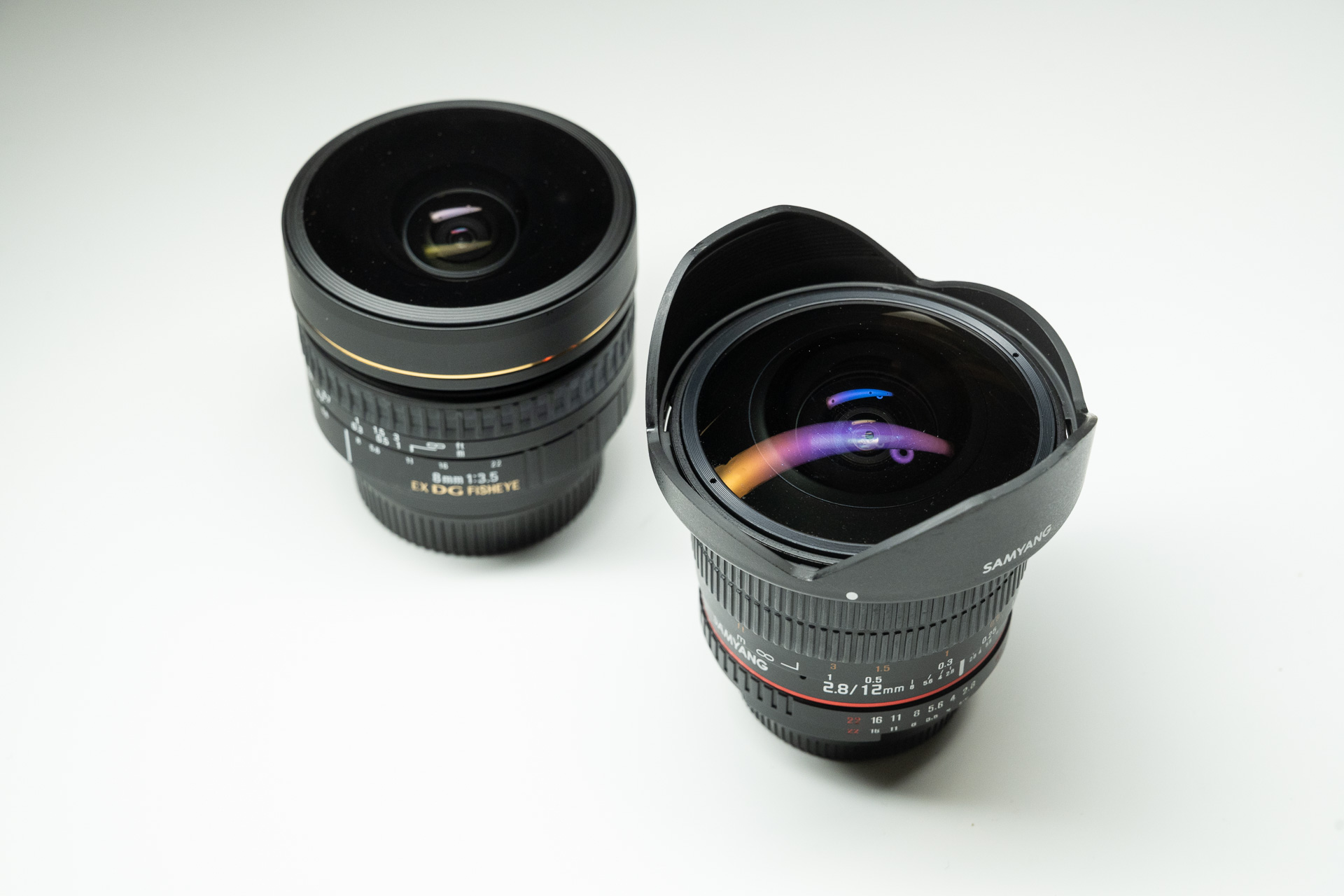 魚眼レンズなどは日常使いしないが必要なレンズ