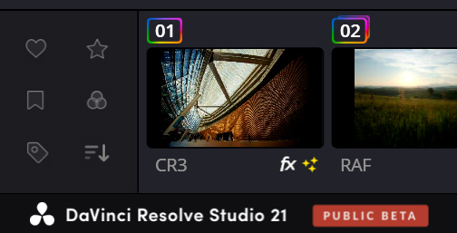 画面左下のアイコンから様々な条件で絞り込みが可能