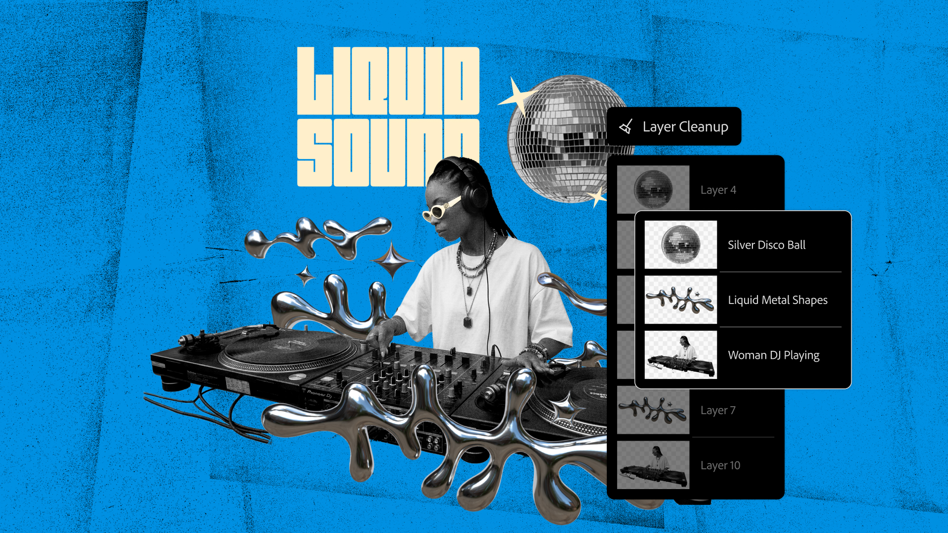 レイヤーのクリーンナップでは、空のレイヤーの自動削除や名称の自動変更などが可能