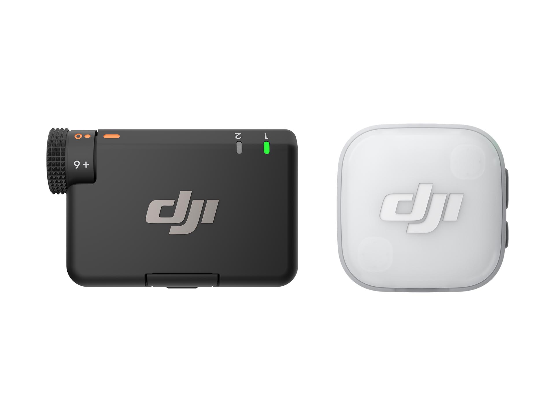 レシーバー（左）とトランスミッター（右）